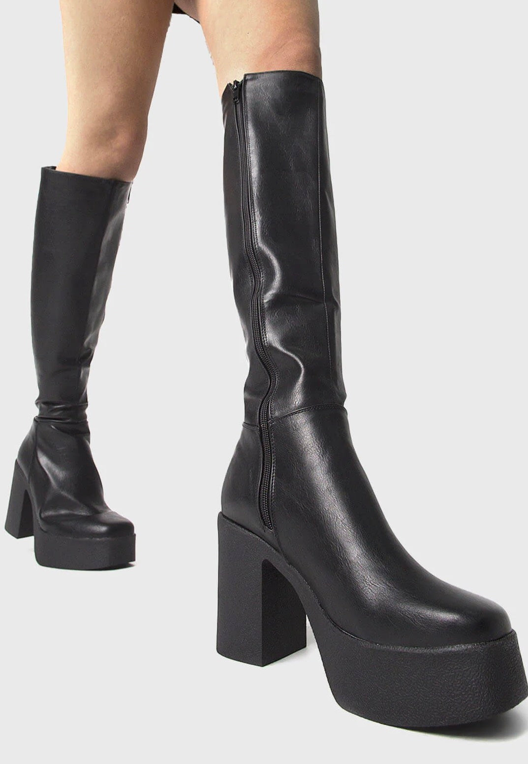 Lamoda - Slick Nicks Wide Calf Platform Knee High Boots - Girl Shoes Lowest Pice Cheap Pice