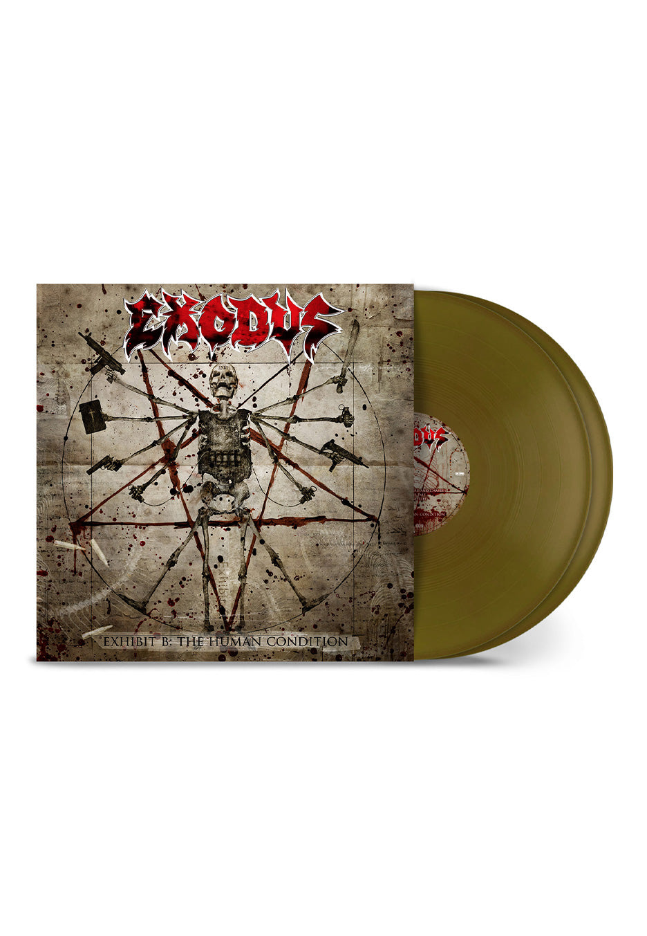 Exodus - The Human Condition: Exhibit B Ltd. Gold - Colored 2 Vinyl Quality Free Shipping