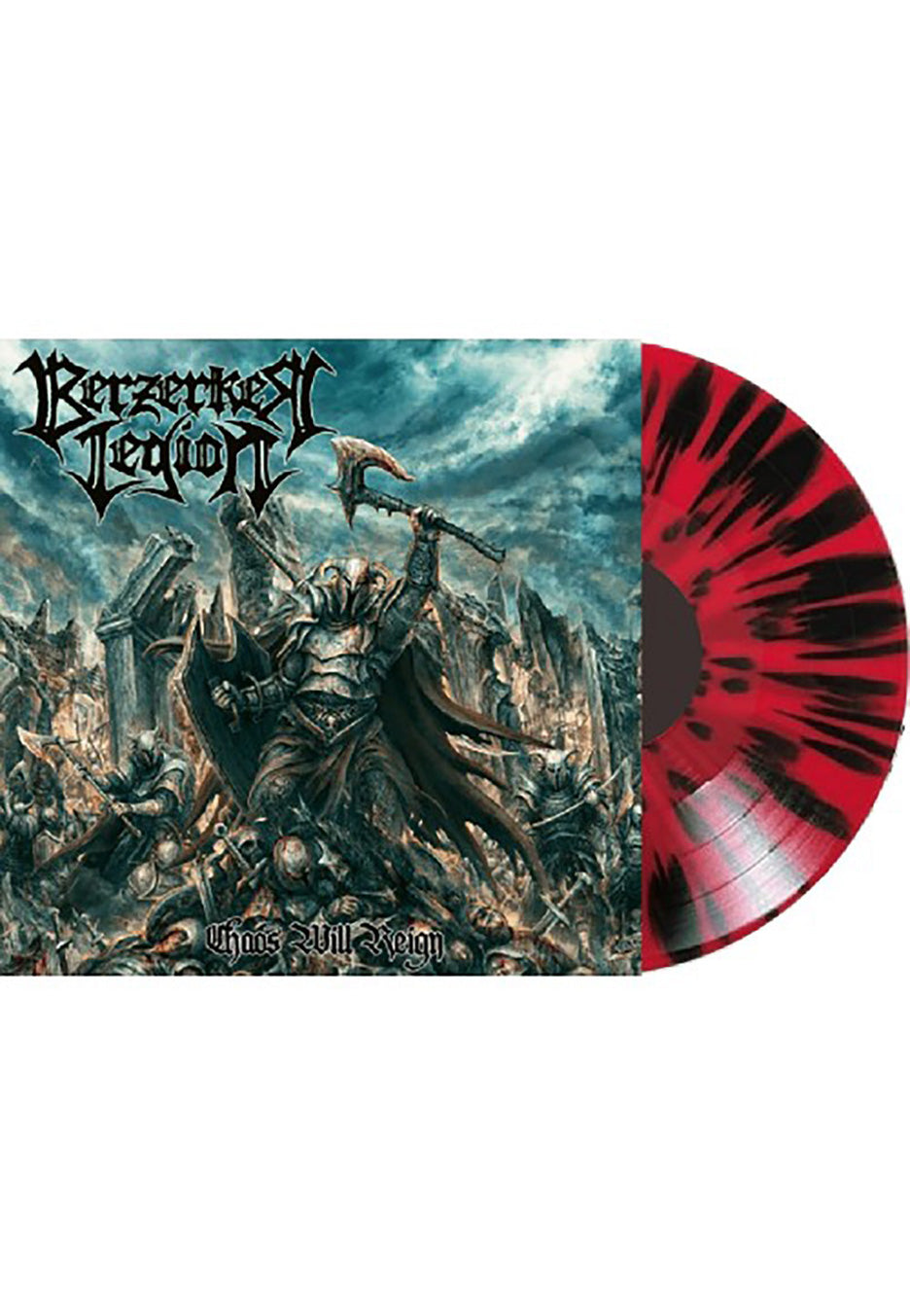 Berzerker Legion - Chaos Will Reign Black/Red - Splattered Vinyl The Cheapest For Sale