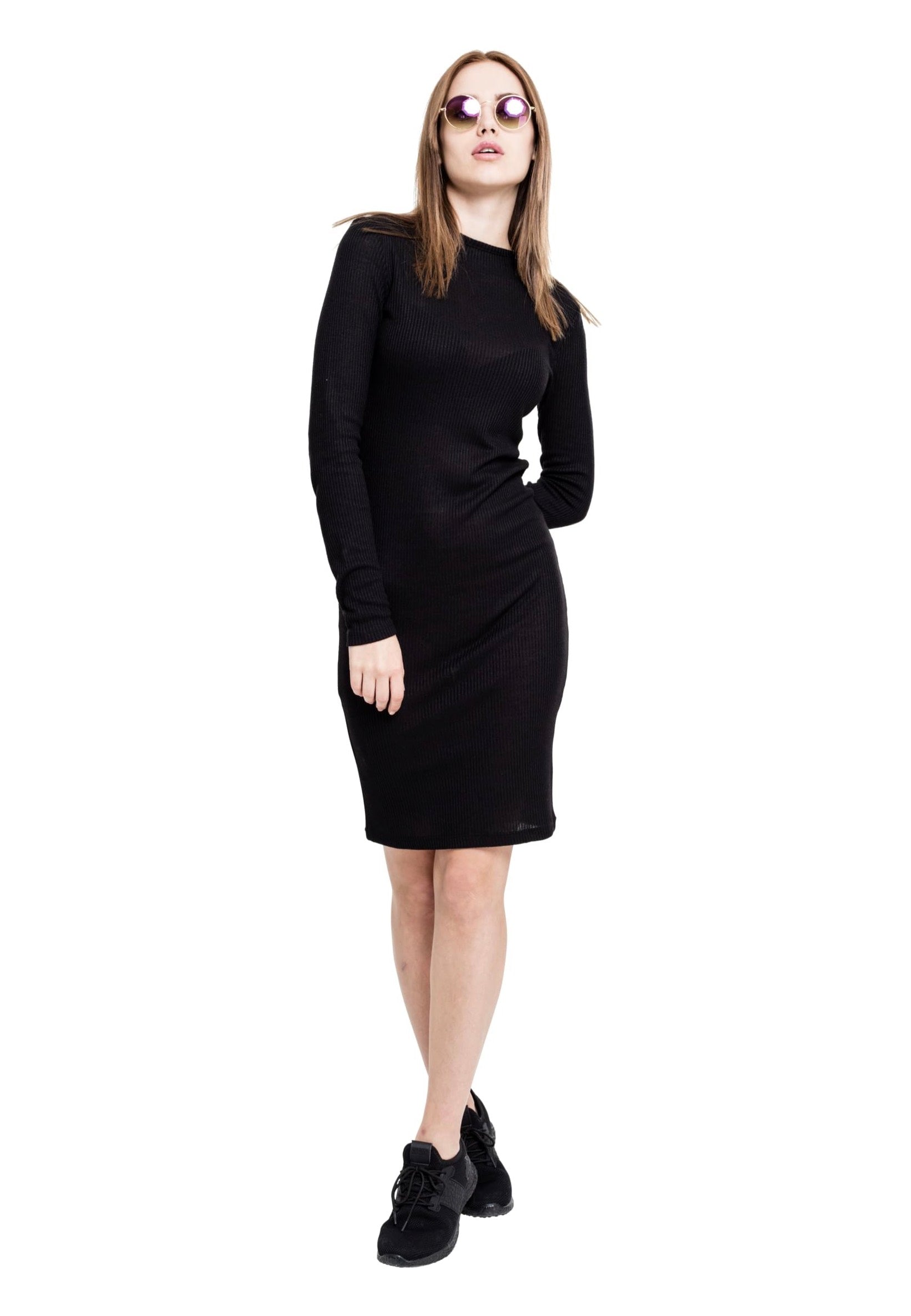 Urban Classics - Ladies Rib Dress Black - Dress Discount The Cheapest