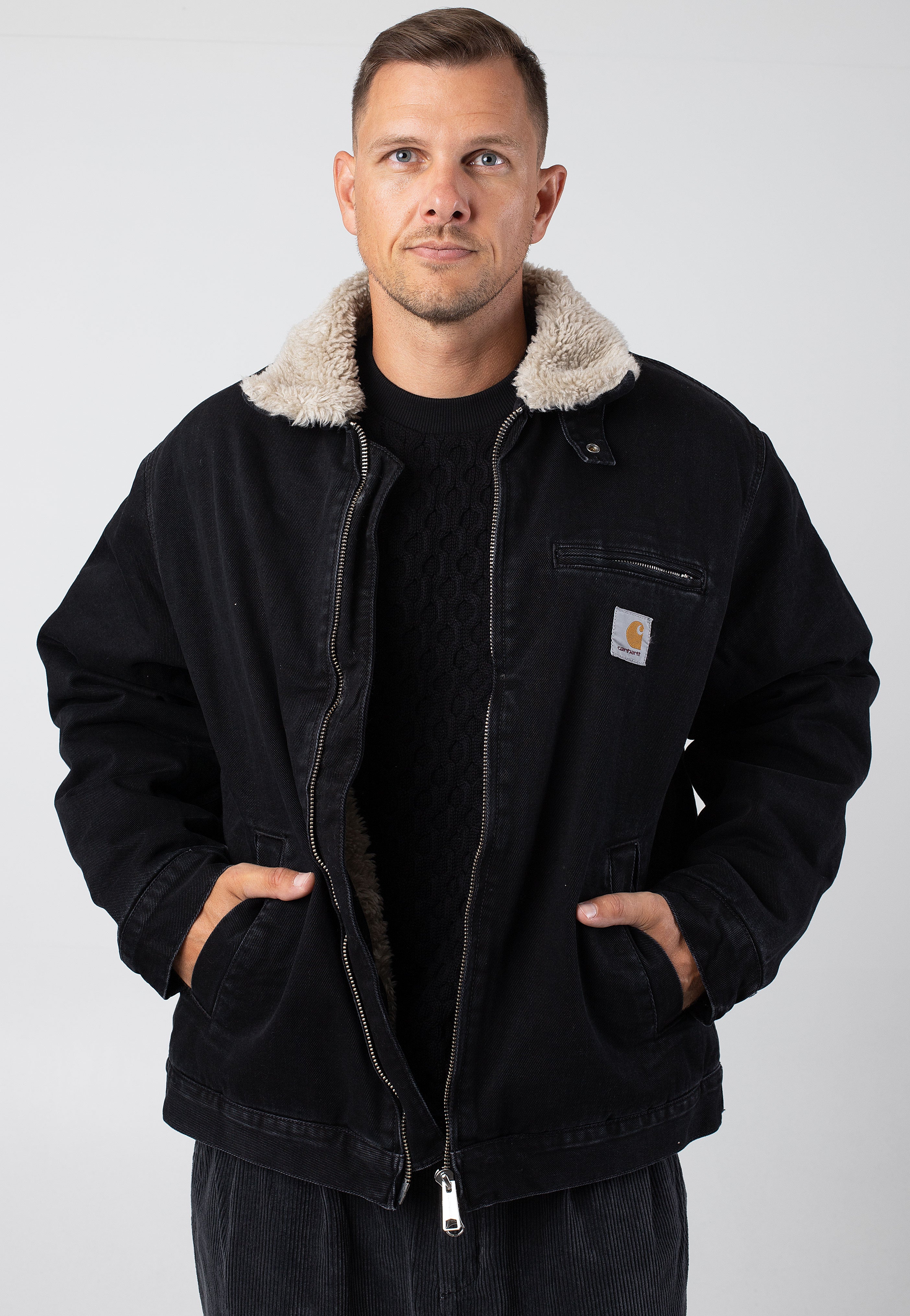 Carhartt WIP - Herald Stone Washed Black/Wall - Jacket Buy Cheap Outlet Locations