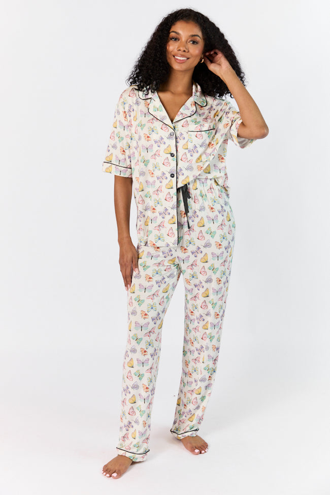 Good To Get Away Butterfly Pajama Pants Buy Cheap Cost