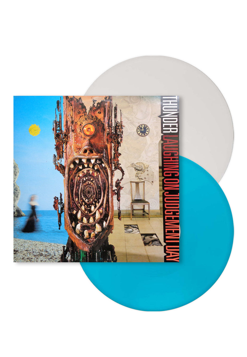 Thunder - Laughing On Judgement Day (Expanded Version) Ltd. Blue + White - Colored 2 Vinyl Outlet Good Selling