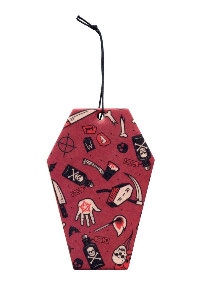 Sourpuss Clothing - True Crime Coffin Red - Air Refreshener Cheap Store