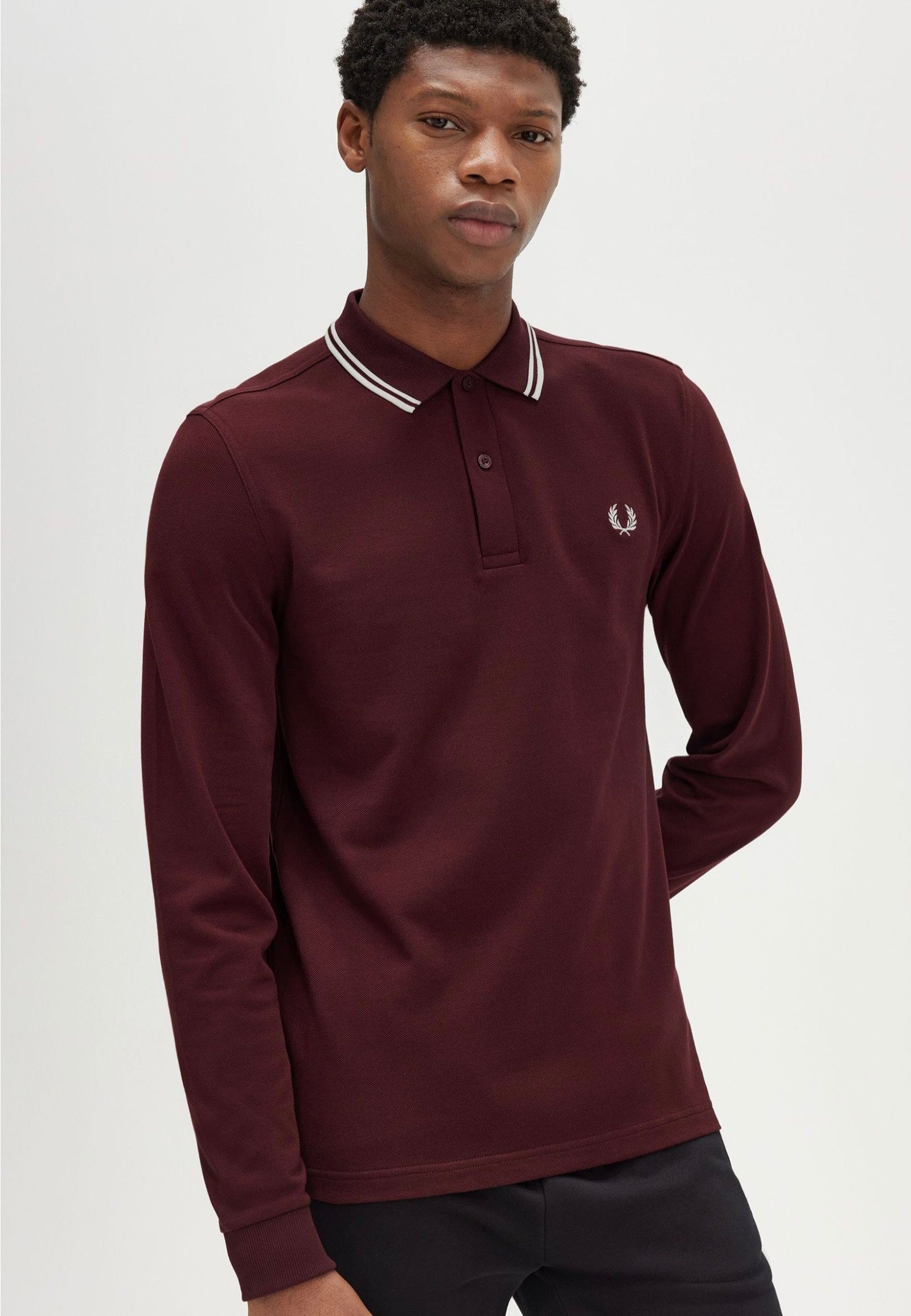 Fred Perry - Twin Tipped Oxblood - Longsleeve Best