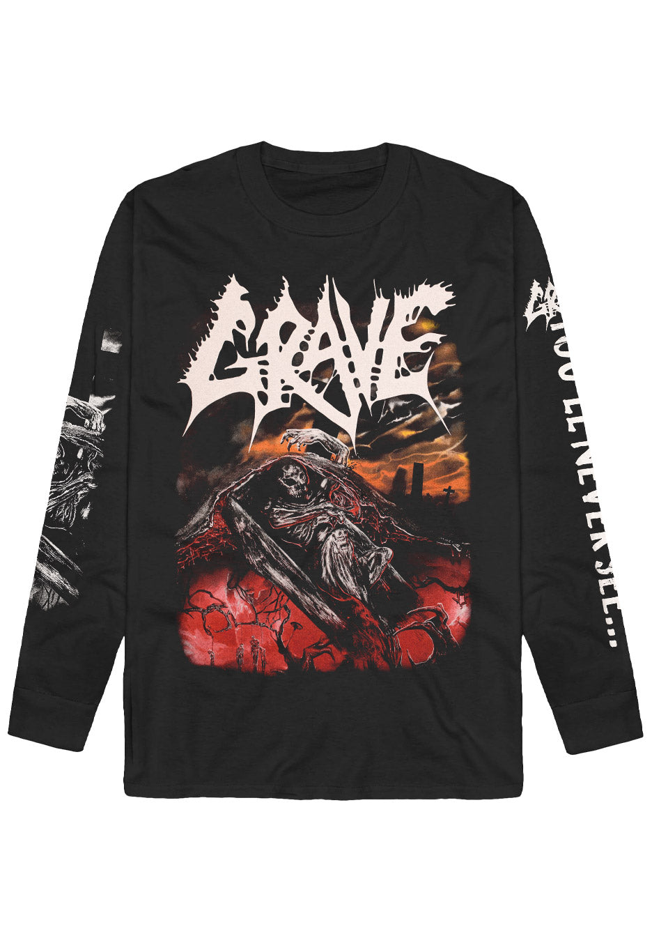 Grave - Youll Never See - Longsleeve Outlet Visit