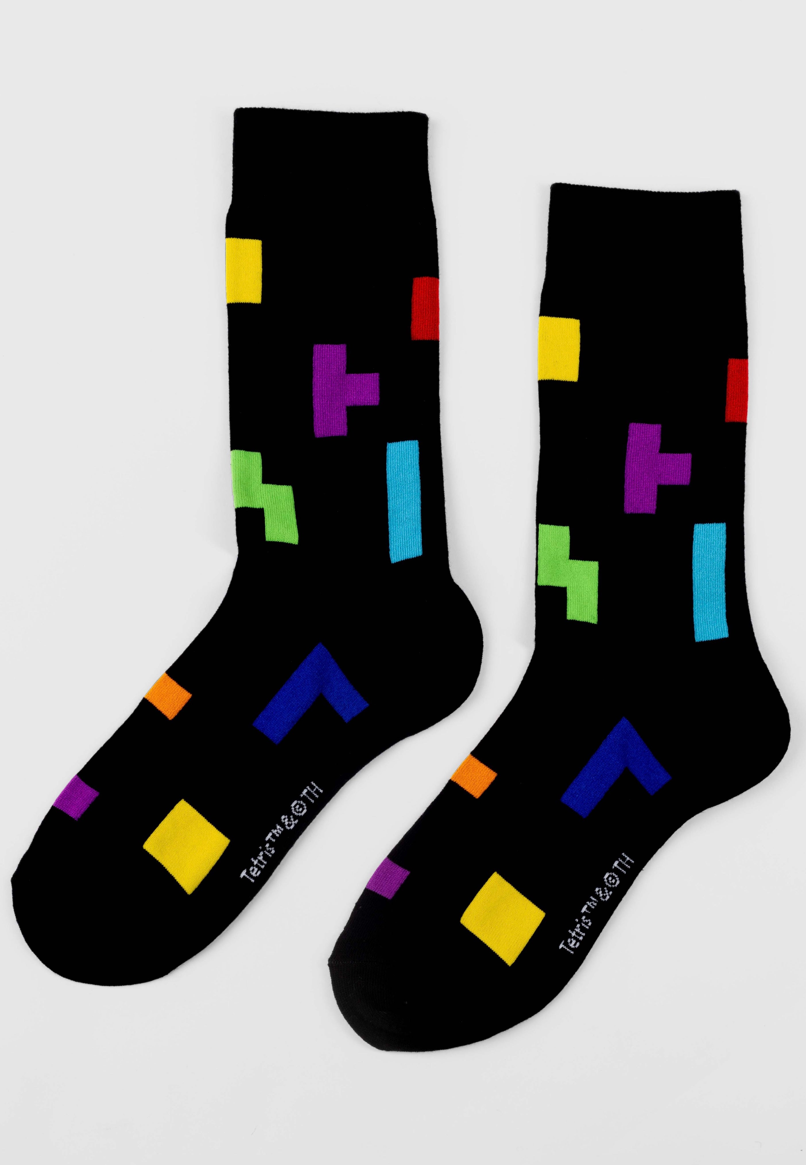 Tetris - Tetriminos Pattern - Socks With Paypal Free Shipping