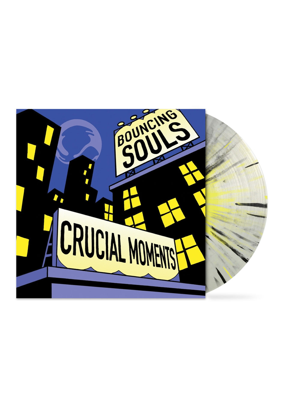 The Bouncing Souls - Crucial Moments EP Clear Black/Yellow - Splattered Vinyl Clearance Choice