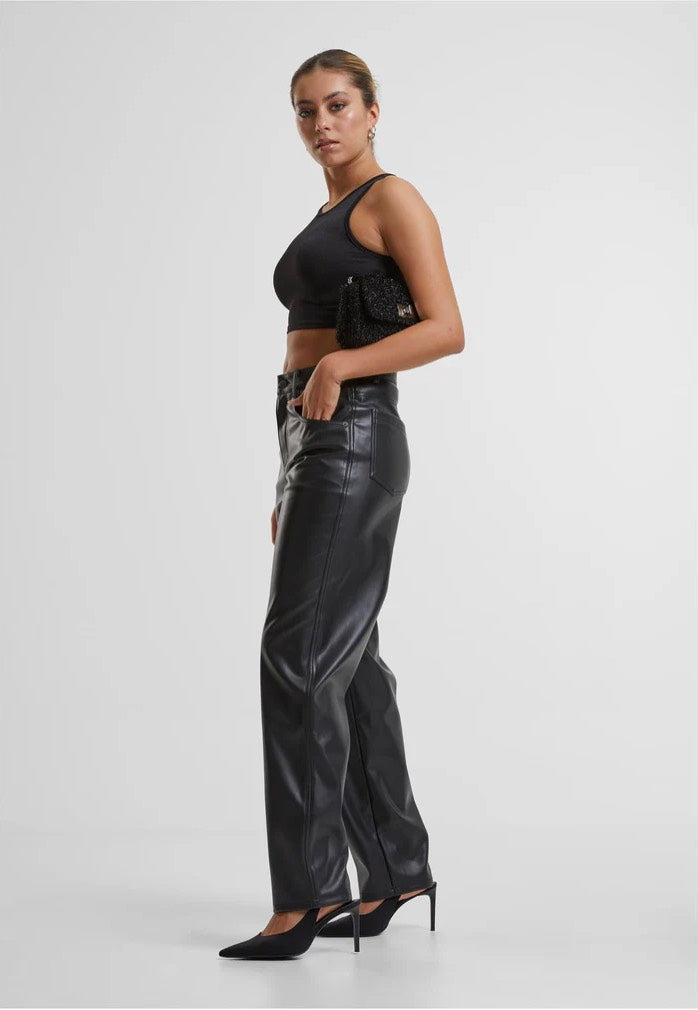 Urban Classics - Ladies Glitter Cropped Black - Top Looking For Sale Online