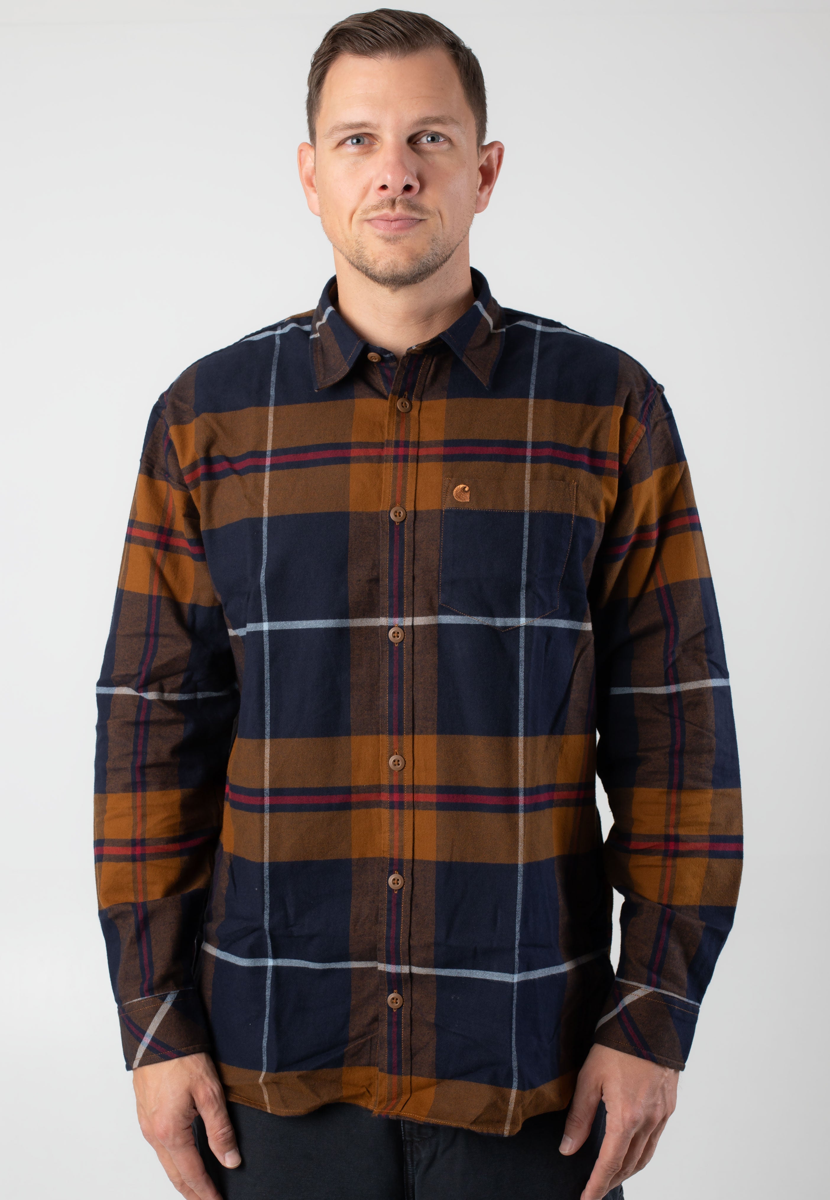 Carhartt WIP - Garnett Check/Deep H Brown/Deep H Brown - Shirt The Cheapest Cheap Online