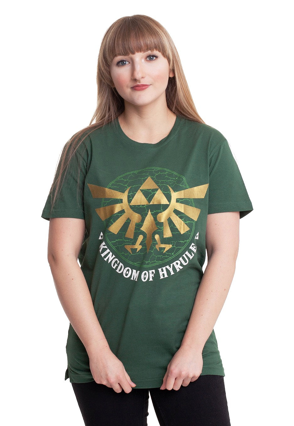 The Legend Of Zelda - Golden Hyrule Green - T-Shirt Discount Cheap Online