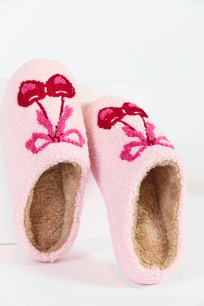 Cherry Bow Slippers Kalee Rogers X Pink Lily FINAL SALE Official Cheap Online