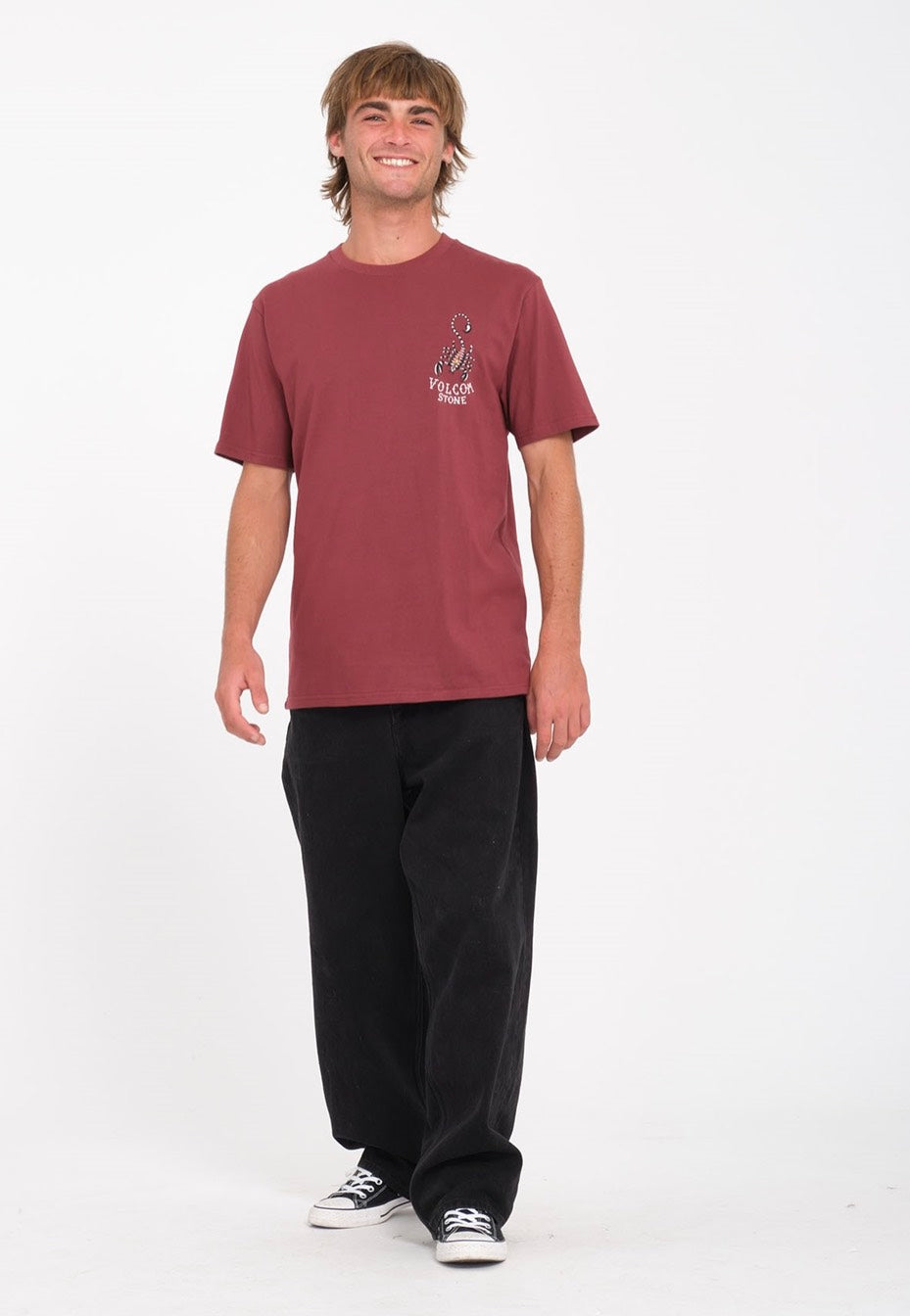 Volcom - Lintell Classic Merlot - T-Shirt Best Pices Online