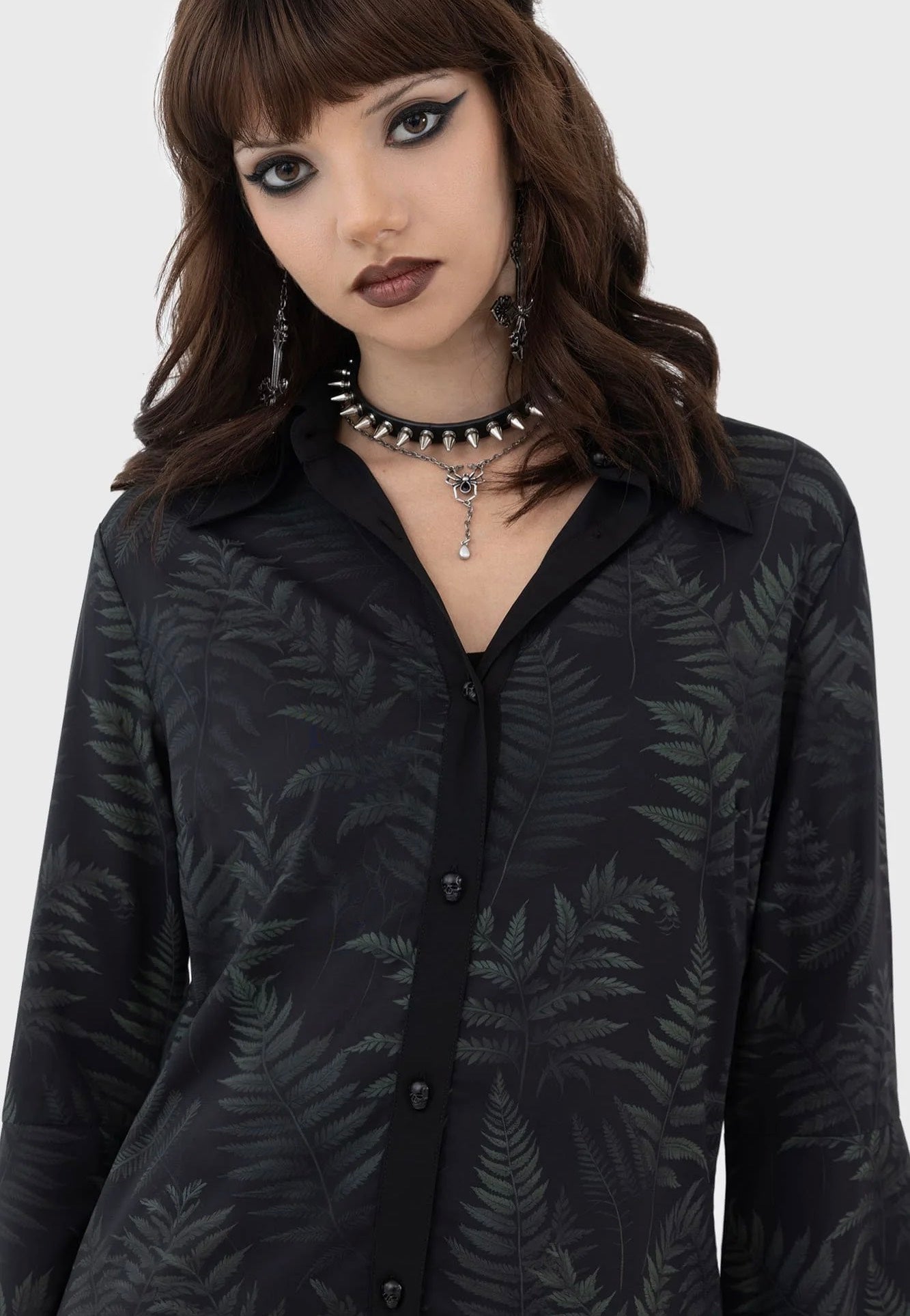 Killstar - Equinoxx Shirt Black/Green - Blouse Free Shipping Release Dates