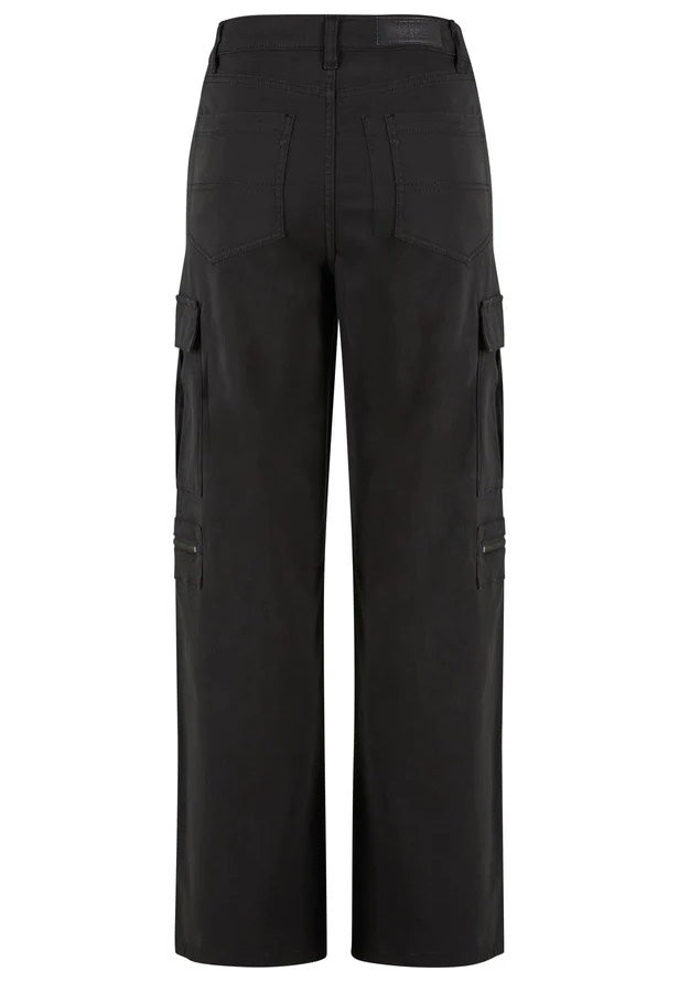 Urban Classics - Ladies Loose Utility Stretch Twill Black - Pants Sale View