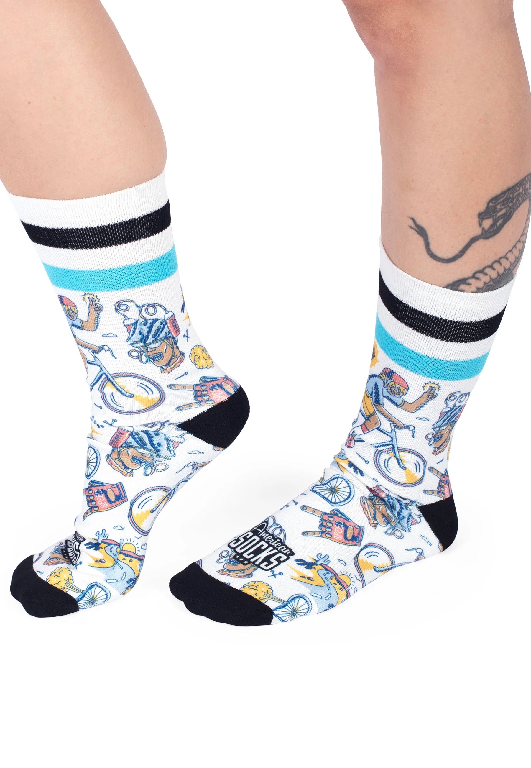 American Socks - Peak Rider Mid High White - Socks Shop For Cheap Online