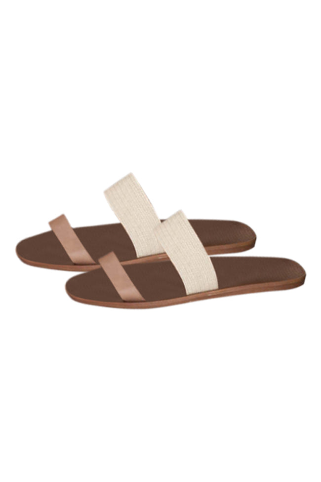 Arabella Double Strap Tan Sandals FINAL SALE Cheap Sale Comfortable