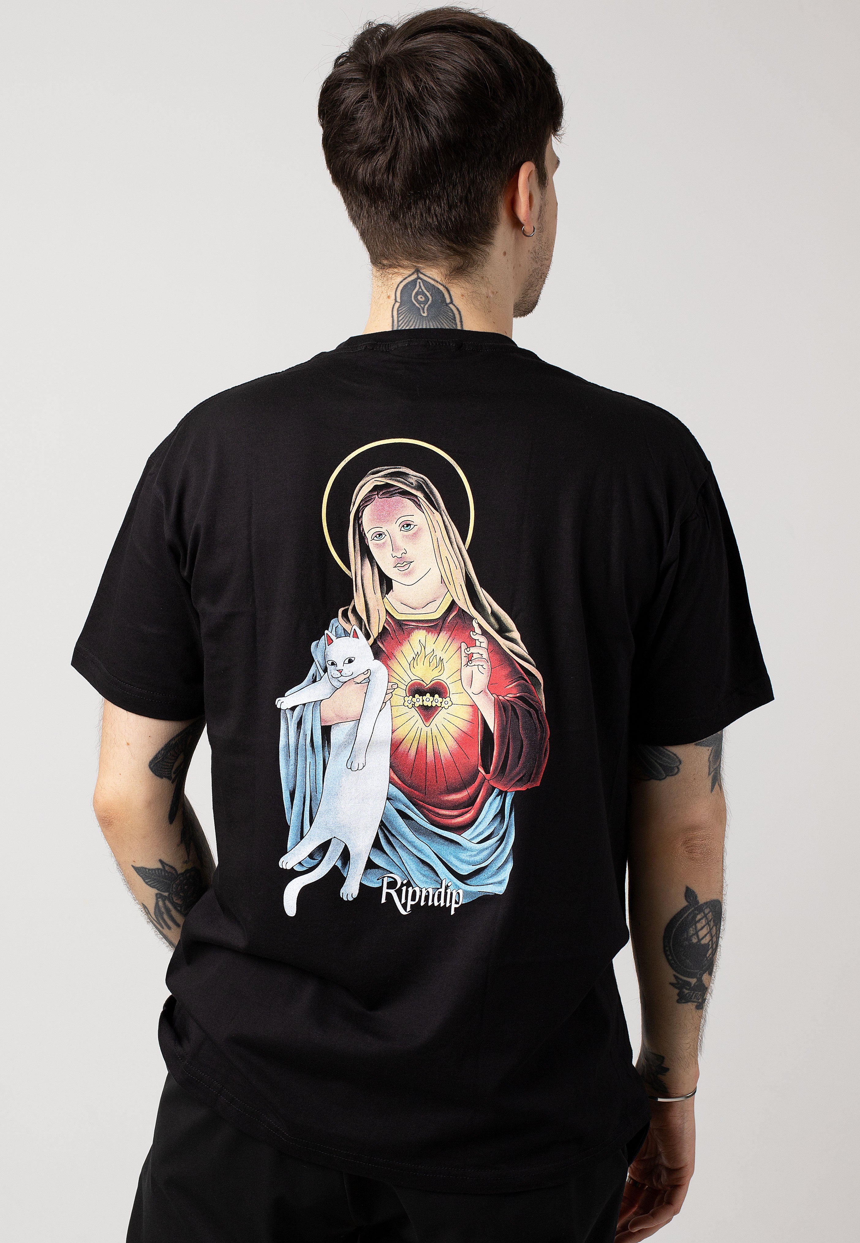 RIPNDIP - Mother Mary Black - T-Shirt Outlet Deals