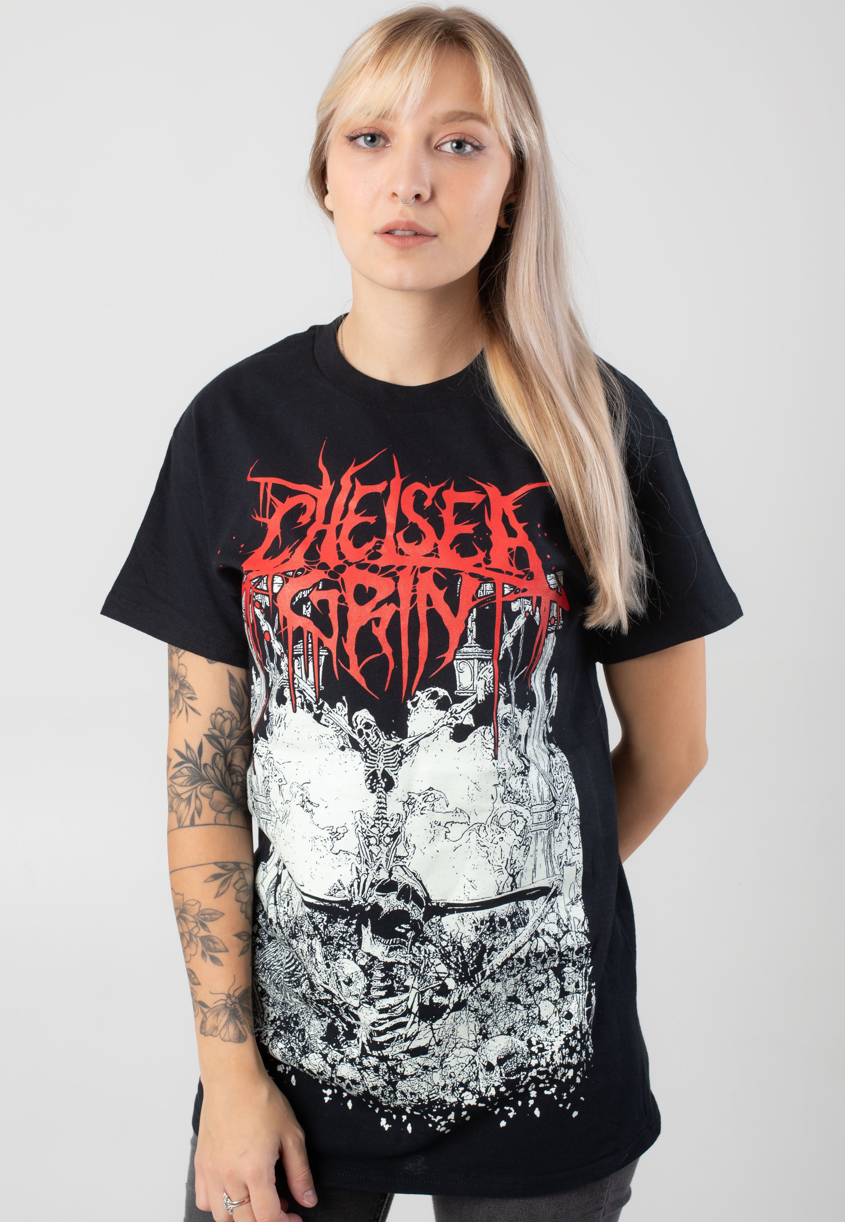 Chelsea Grin - Skeleton Inferno Glow In The Dark - T-Shirt Best Place To Buy