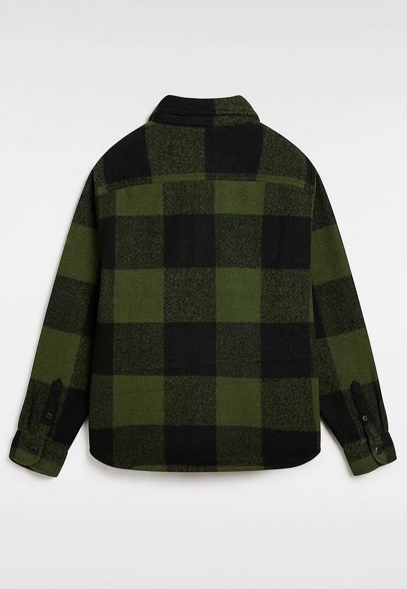 Vans - Denby Fuzzy Shacket Black/Loden Green - Jacket Footlocker Online