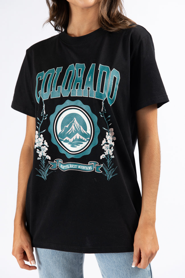 Colorado Black Oversized Graphic Tee Comfortable Online