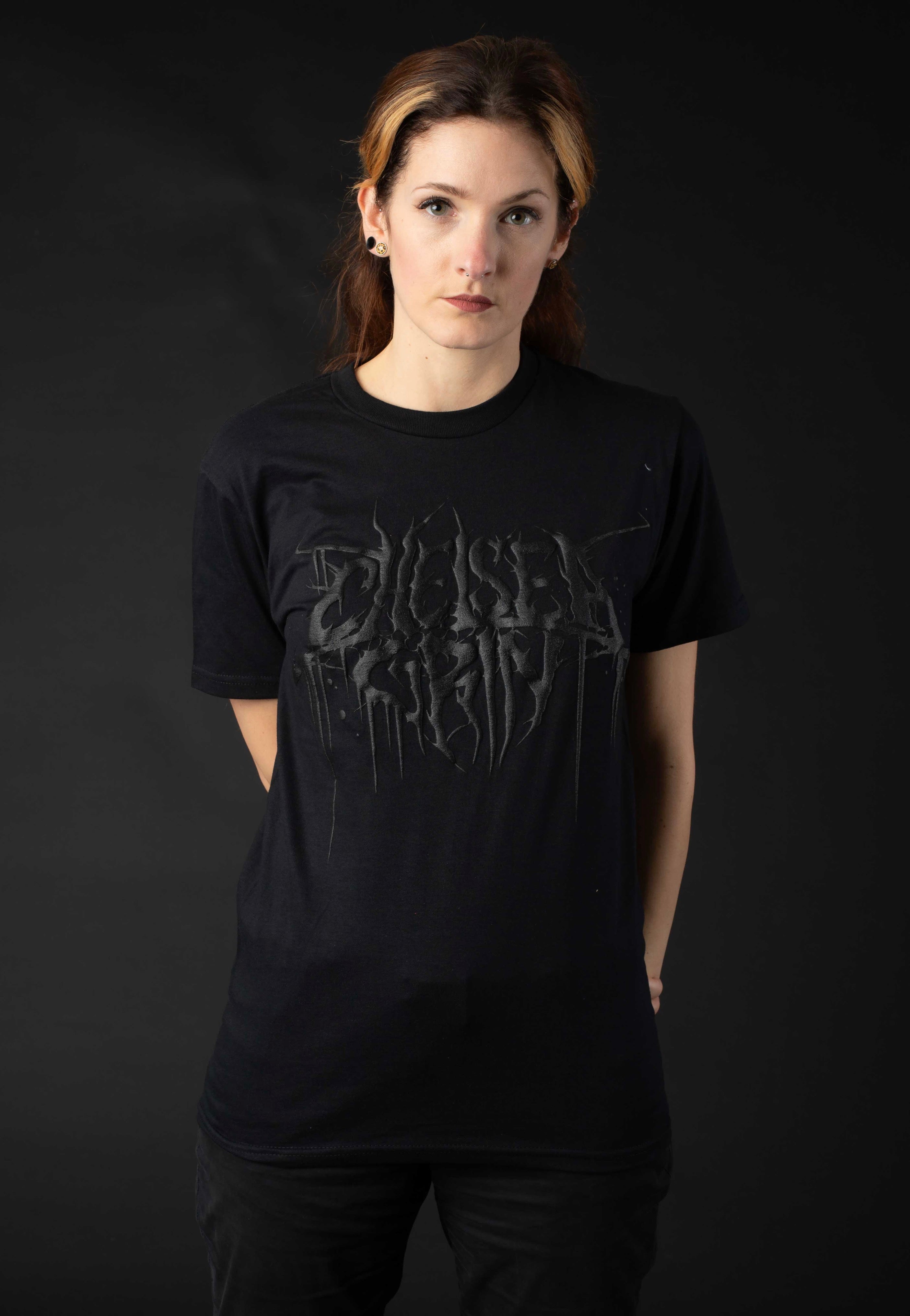 Chelsea Grin - Logo Limited Black On Black - T-Shirt Sale Genuine