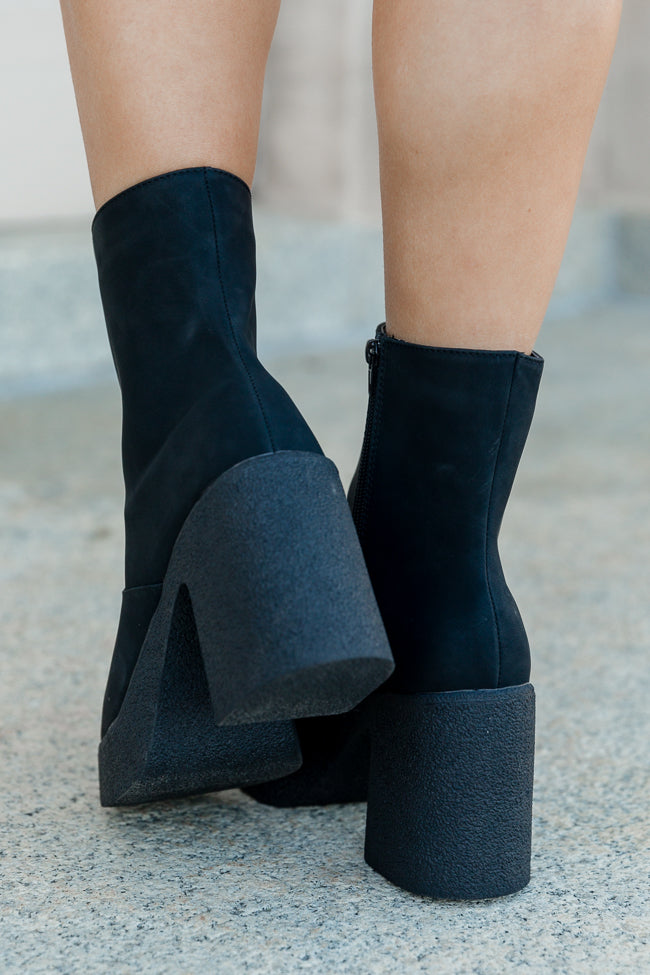 Hilary Black Square Toe Platform Booties FINAL SALE Cheap Sale Websites