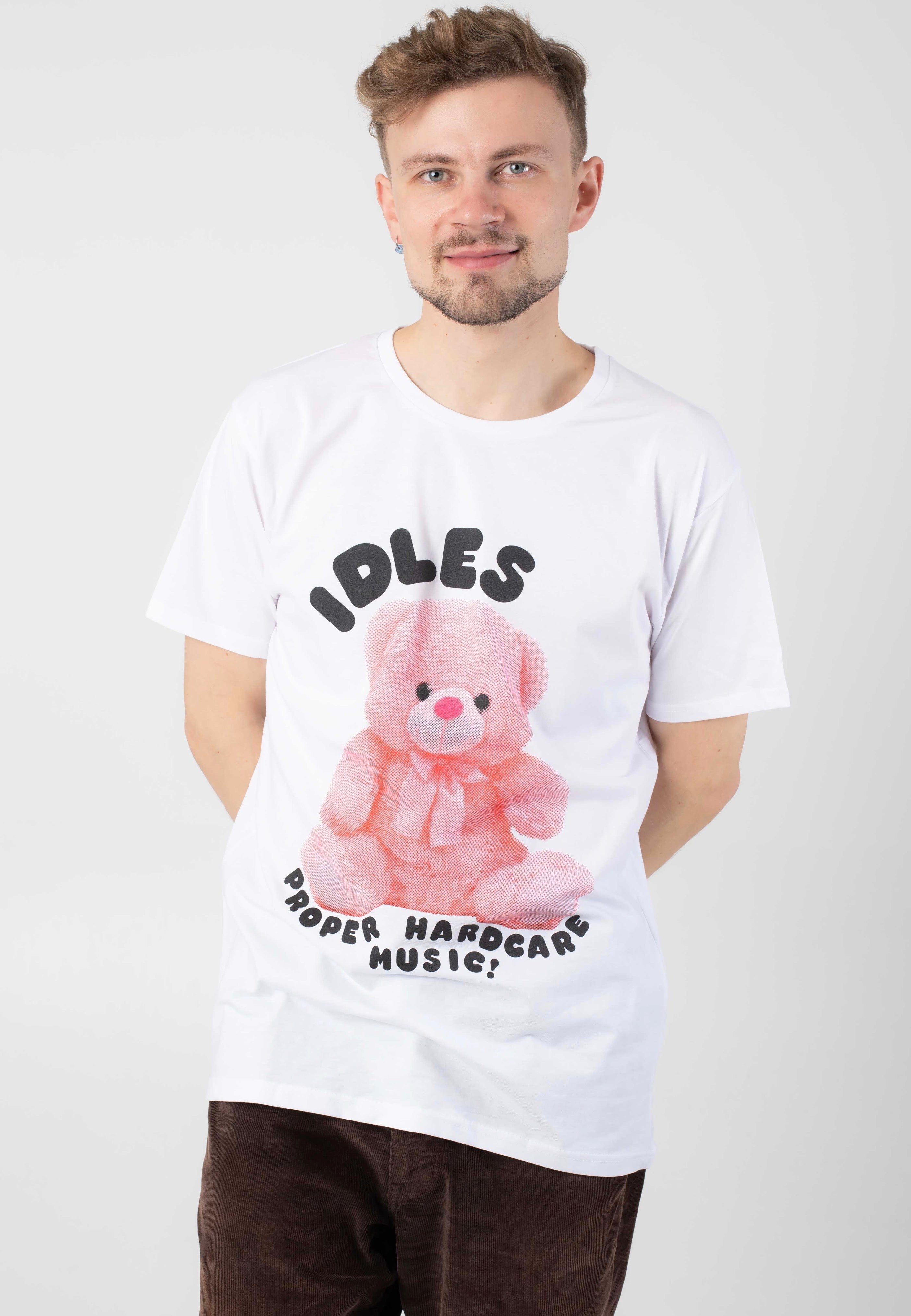 IDLES - Proper Hardcore White - T-Shirt Huge Surprise