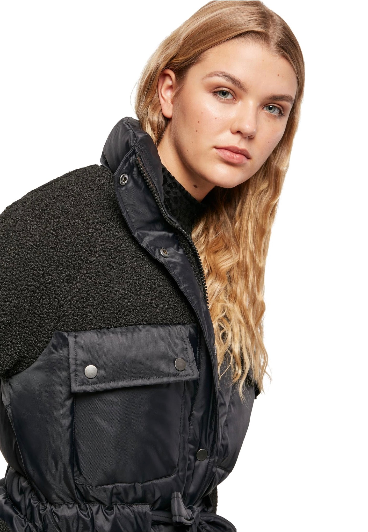 Urban Classics - Sherpa Mix Black - Jacket Clearance Classic