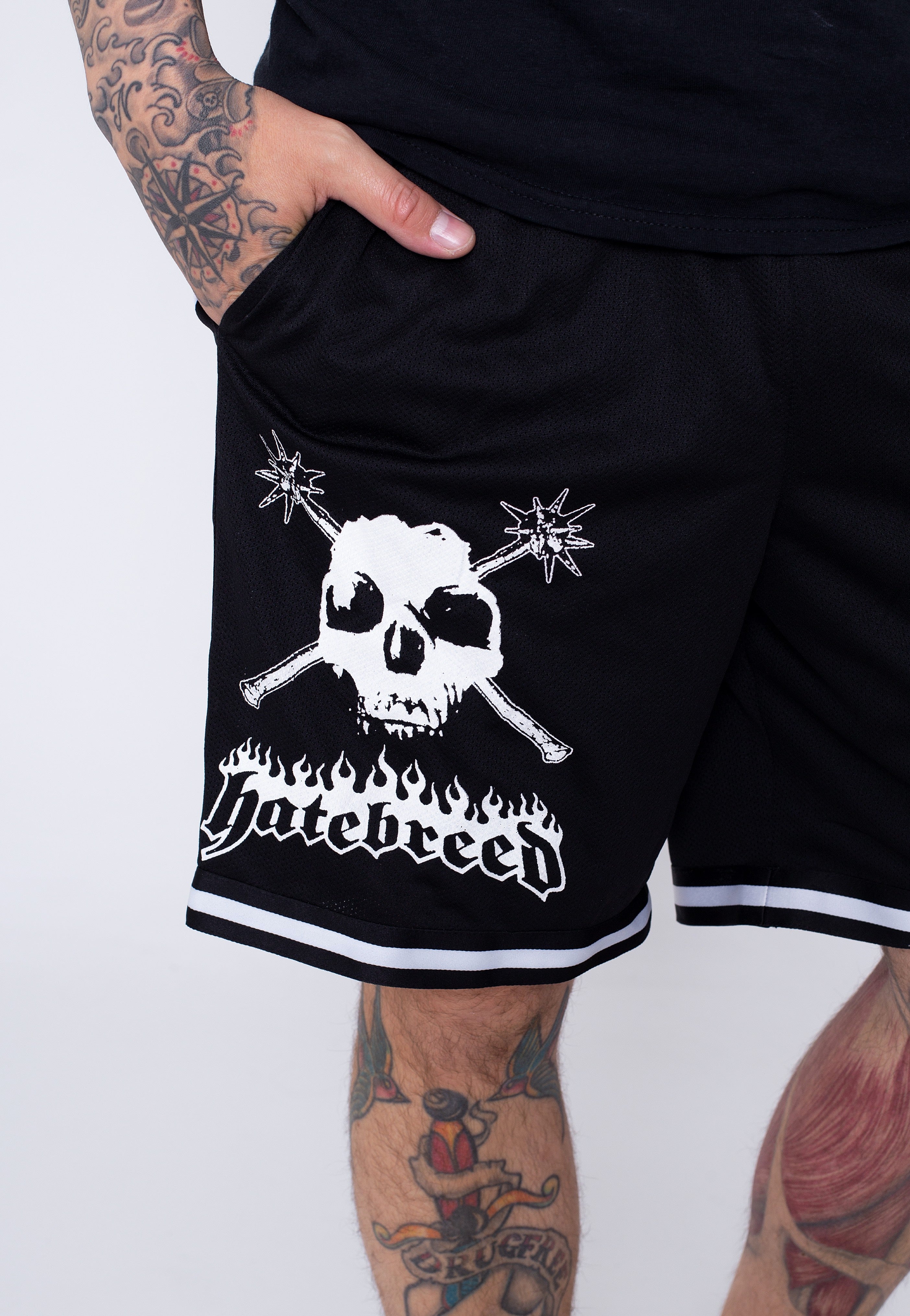 Hatebreed - Skull Striped - Shorts Countdown Package