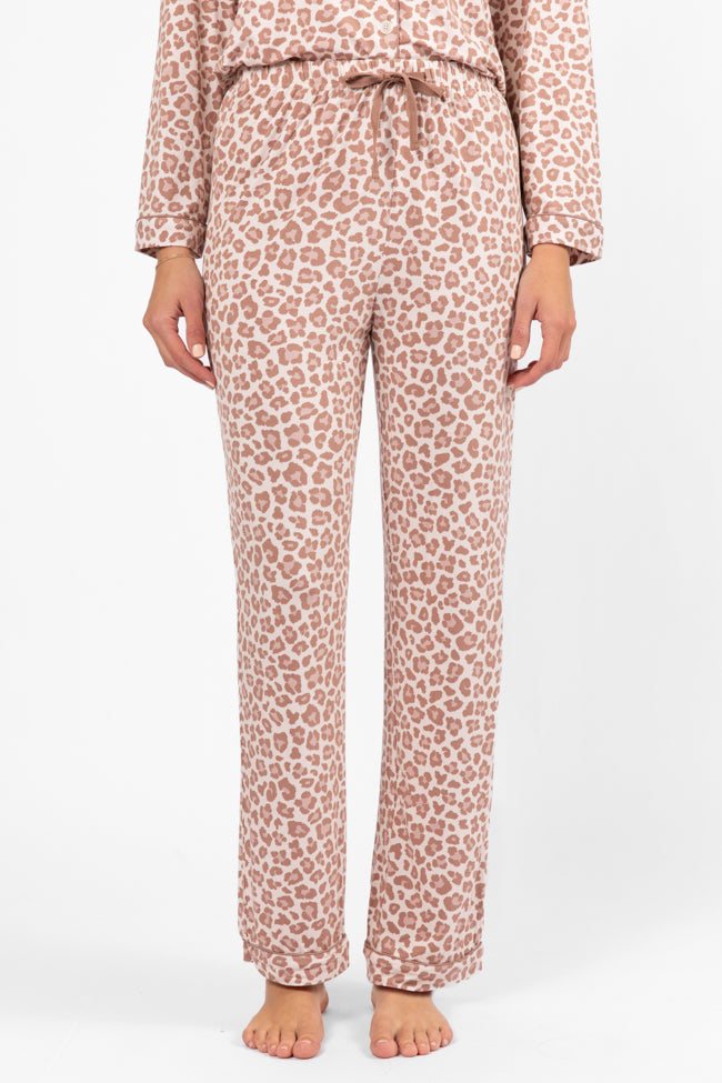 Under The Stars Neutral Leopard Pajama Pants Choice For Sale