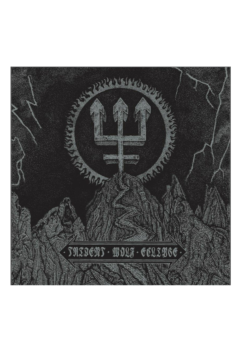 Watain - Trident Wolf Eclipse Ltd. Silver + White - Marbled Vinyl Cheap Sale Manchester Great Sale