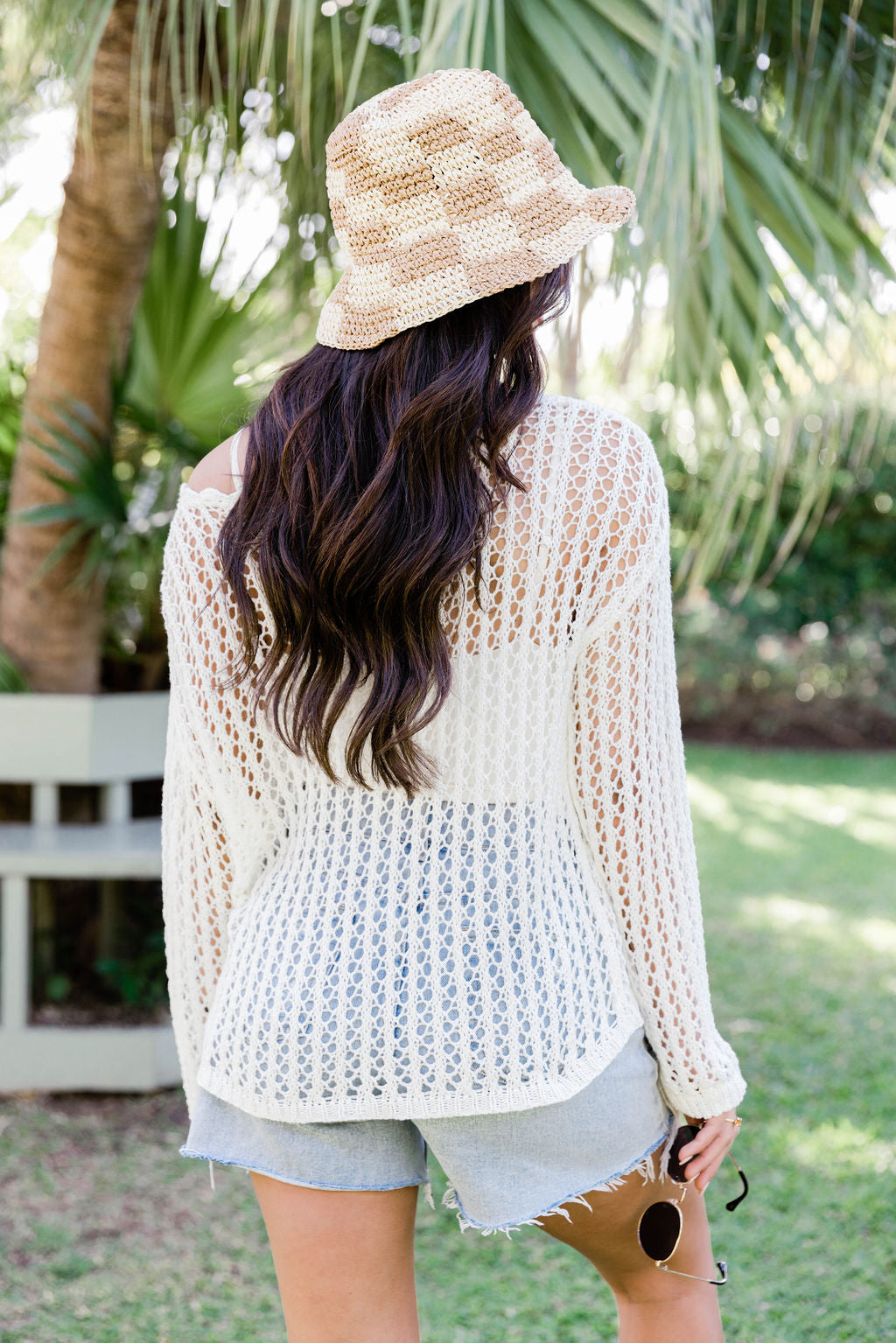 Souls Of Sunshine Ivory Scalloped Detail Crochet Sweater Sale Low Shipping Fee