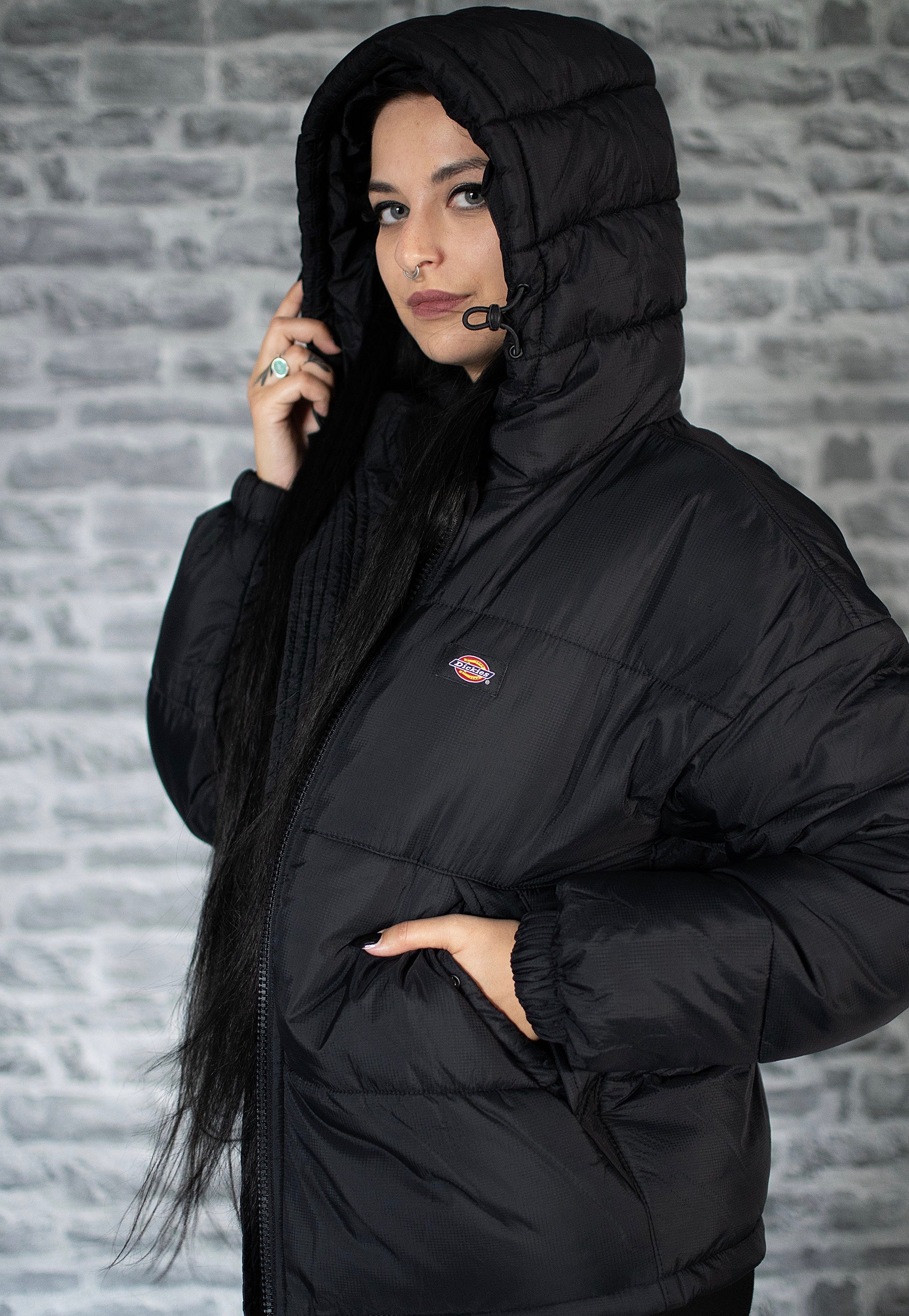 Dickies - Alatna Oversized Puffer Black - Jacket Sale Amazing Pice