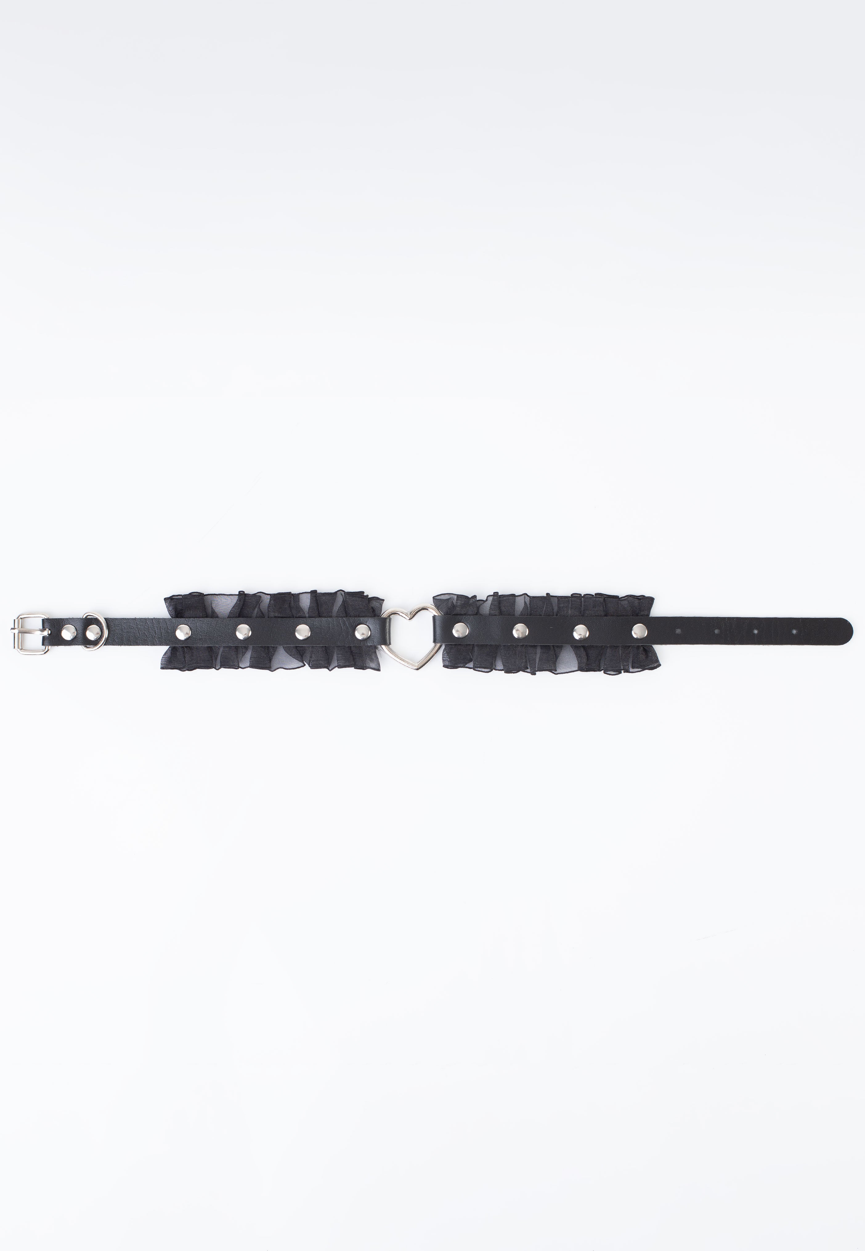 Bullet69 - Lace Heart Neckband Black - Choker Many Kinds Of Cheap Pice