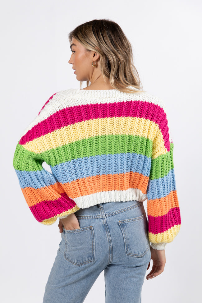 Little Bit More Multi Stripe Cardigan FINAL SALE Best Place Sale Online