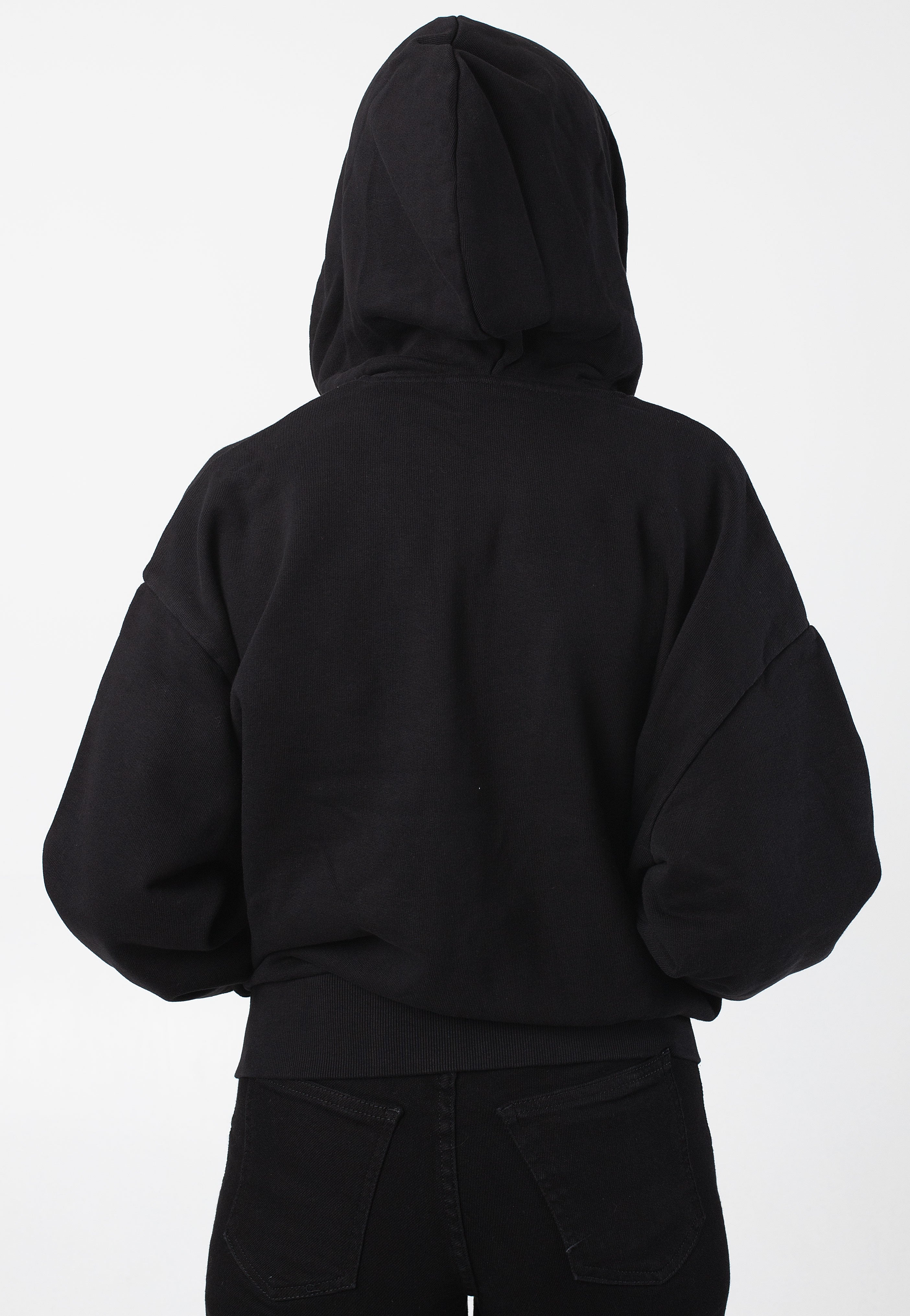 Carhartt WIP - W' Hooded Casey Black/Silver - Zipper