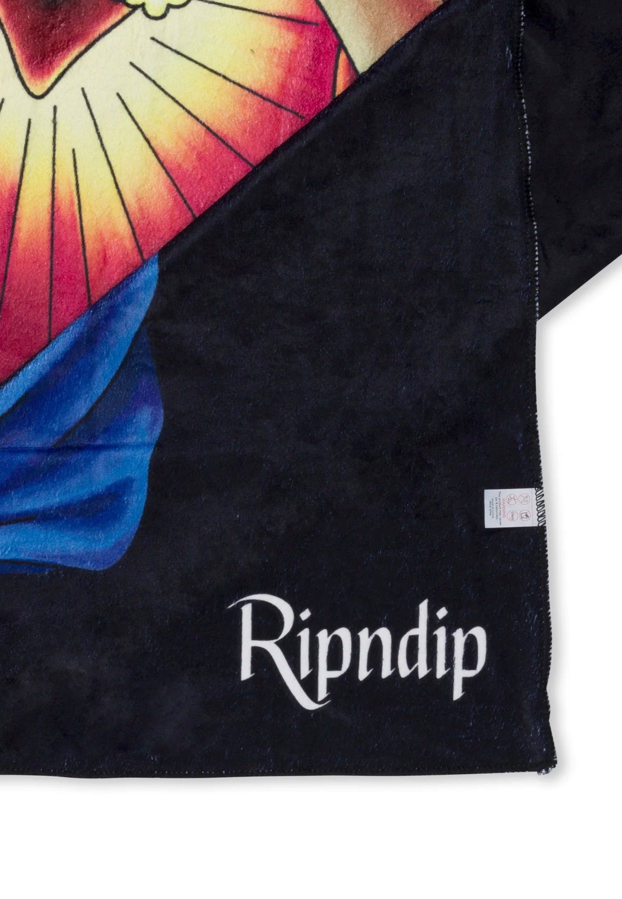 RIPNDIP - Mother Mary Fleece Black - Blanket Free Shipping View