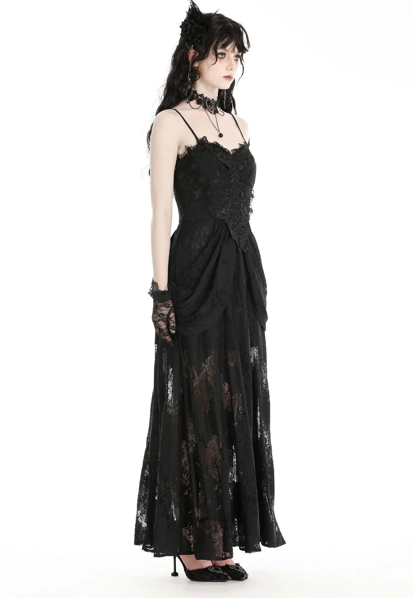 Dark In Love - Gothic Elegant Lace Black - Dress Cheap Sale Now