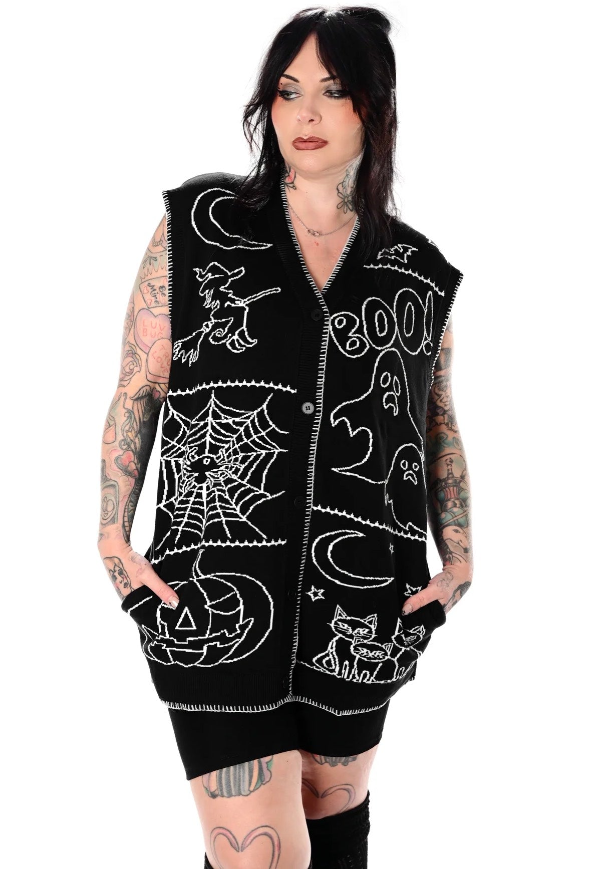 Foxblood - Halloween Night Patchwork Black - Vest Outlet Top Quality