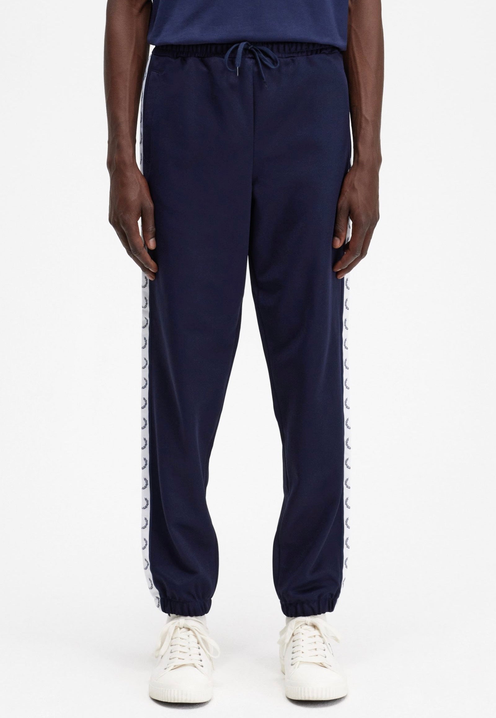 Fred Perry - Taped Track Carbon Blue - Pants Clearance Factory Outlet