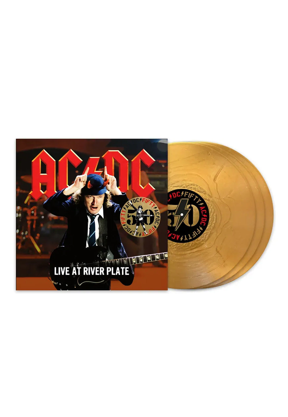 AC/DC - Live At River Plate (50th Anniversary) Ltd. Gold - Colored 3 Vinyl Pices For Sale