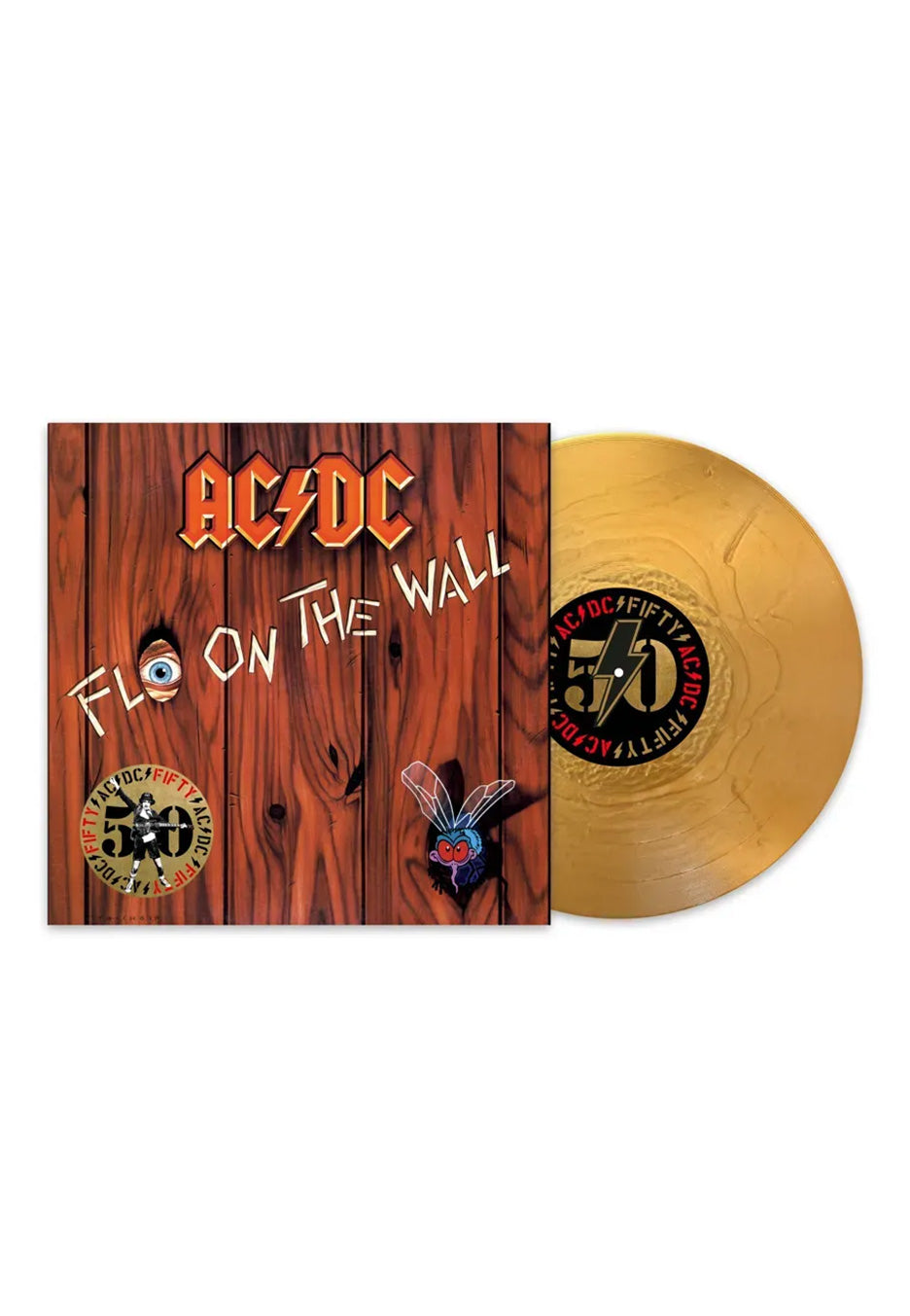 AC/DC - Fly On The Wall (50th Anniversary) Ltd. Gold - Colored Vinyl Official Site For Sale