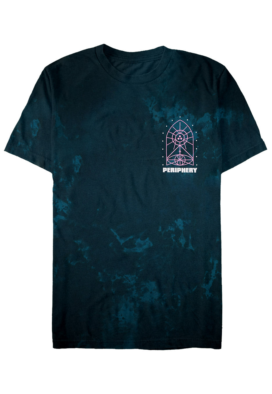 Periphery - 3Dot Geometric Symbols Teal Tie Dye - T-Shirt Cheap Sale Amazon