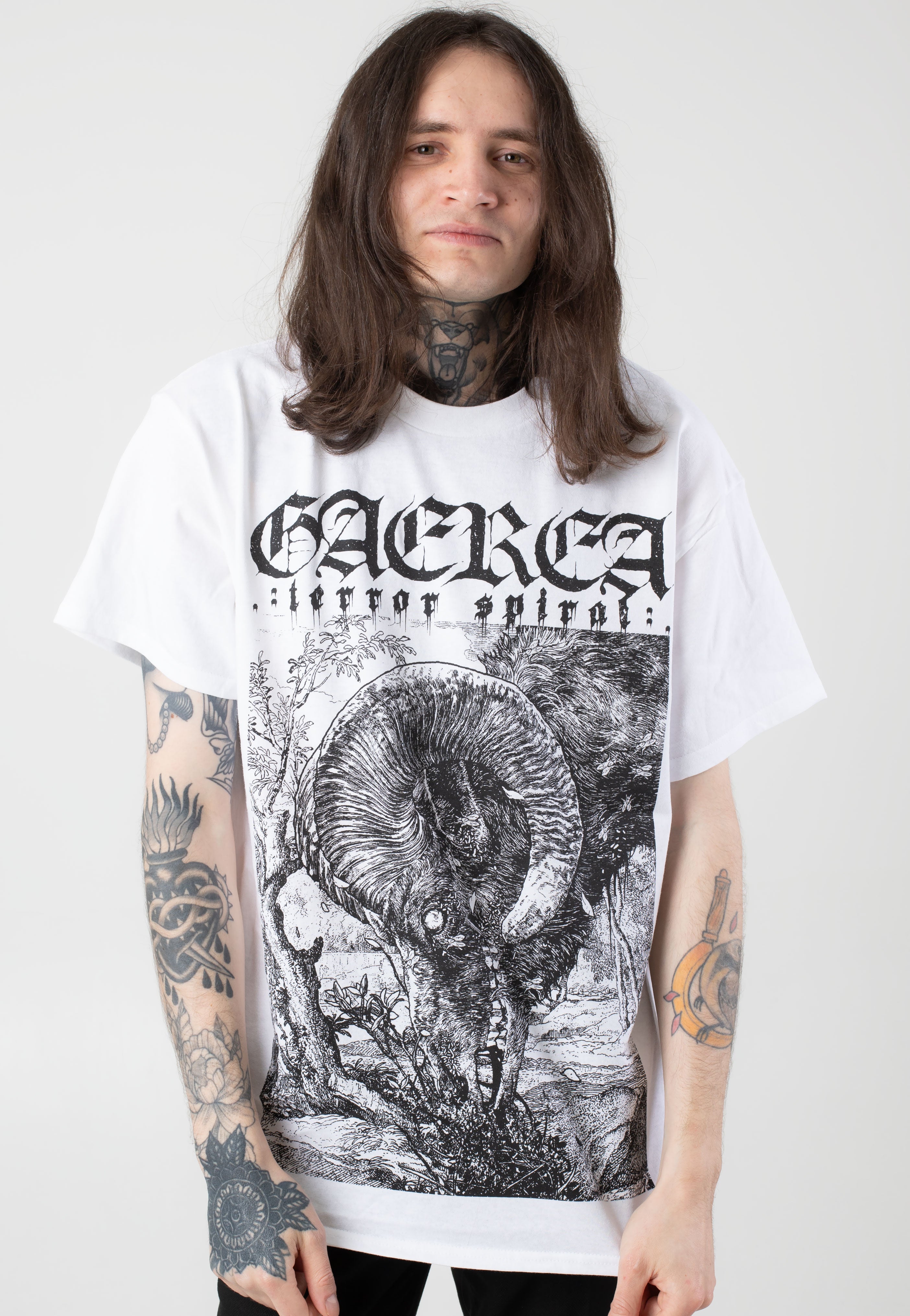 Gaerea - Terror Spiral White - T-Shirt Sale Explore