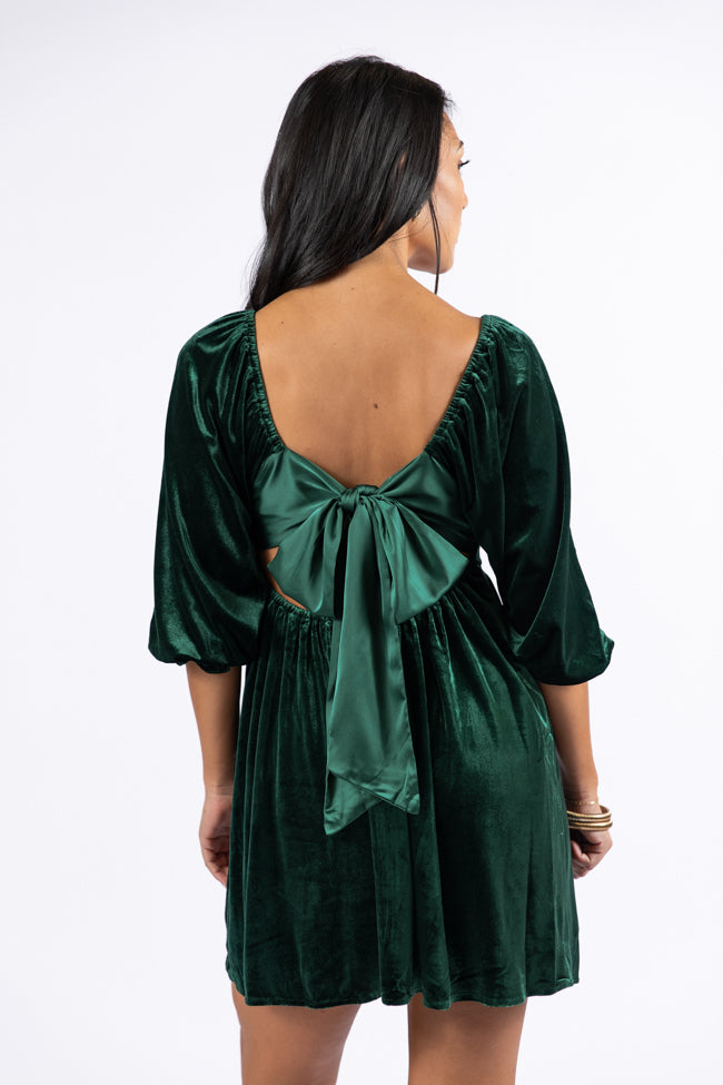 Evergreen Beauty Velvet Dress FINAL SALE Amazing Pice