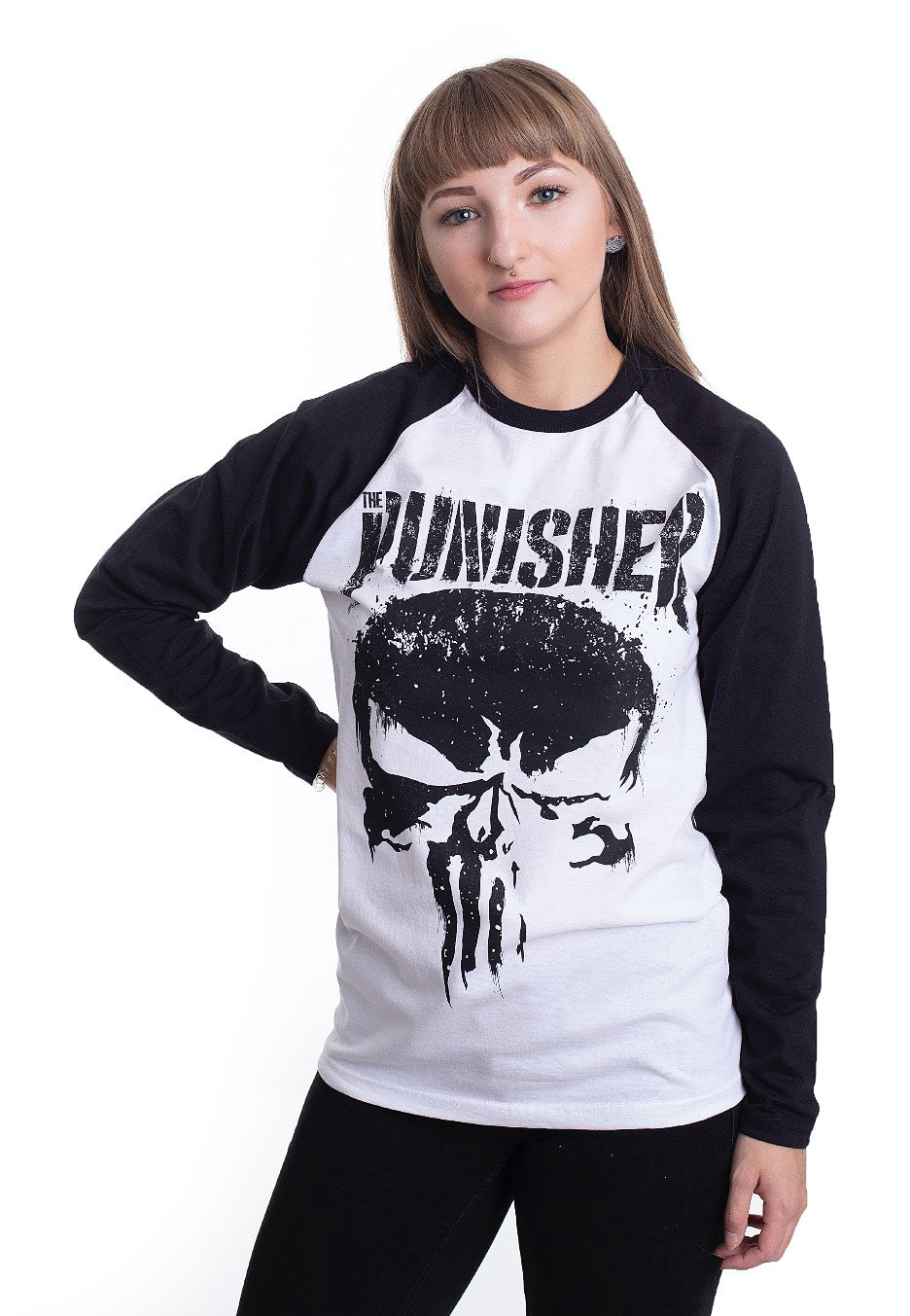 The Punisher - Big Skull White - Longsleeve Sale Low Shipping Fee