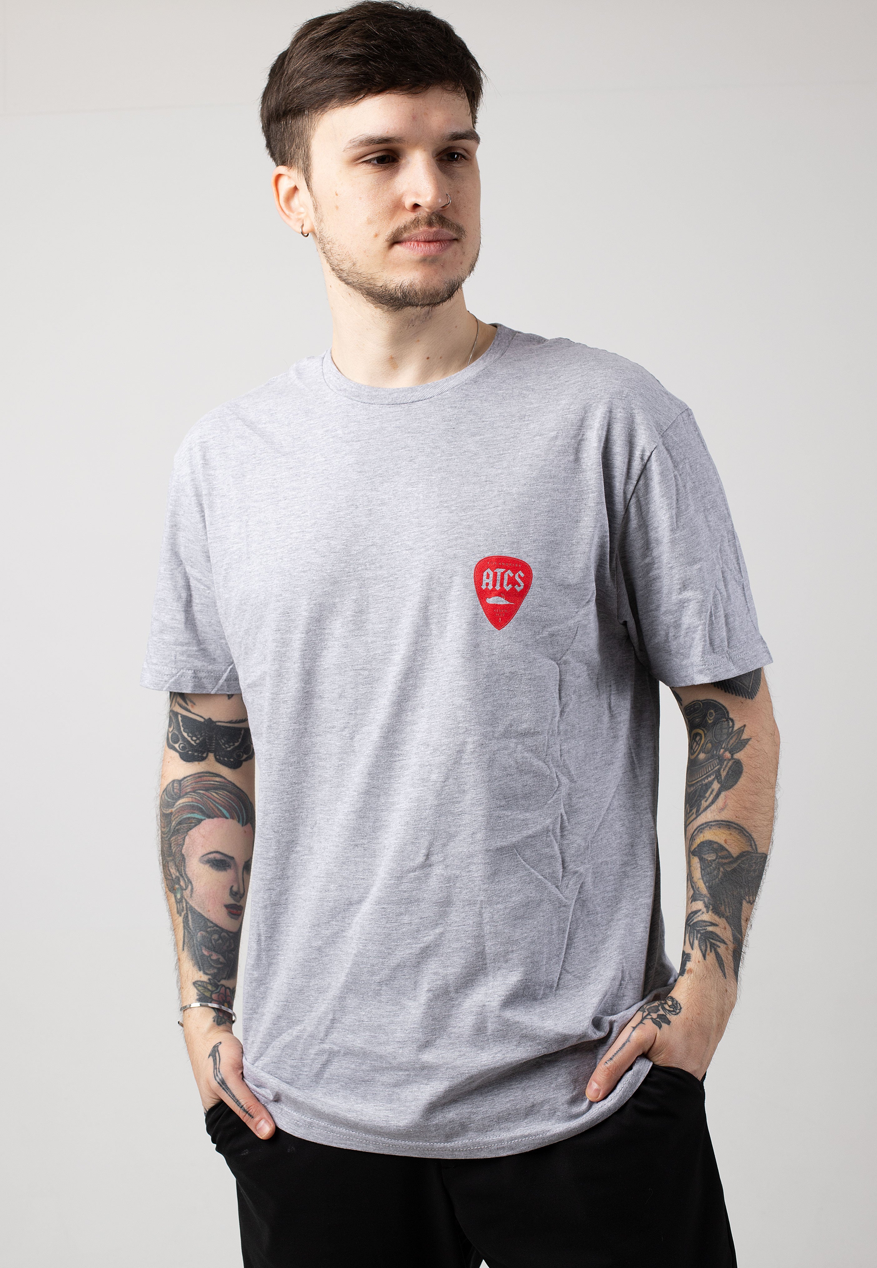 Atticus - Plectrum Heather Grey - T-Shirt Clearance Amazing Pice