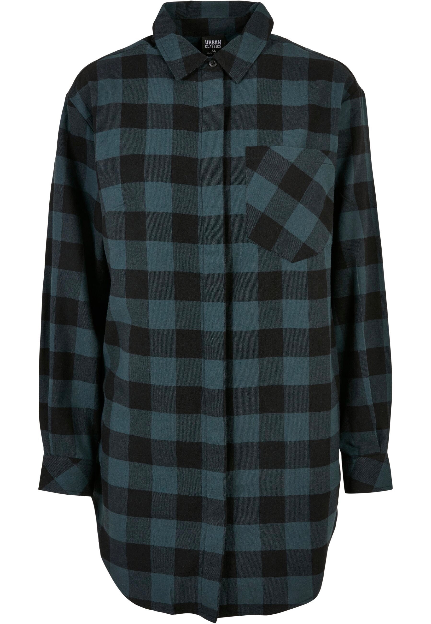 Urban Classics - Ladies Oversized Check Flannel Jasper/Black - Dress Cheap Outlet Store