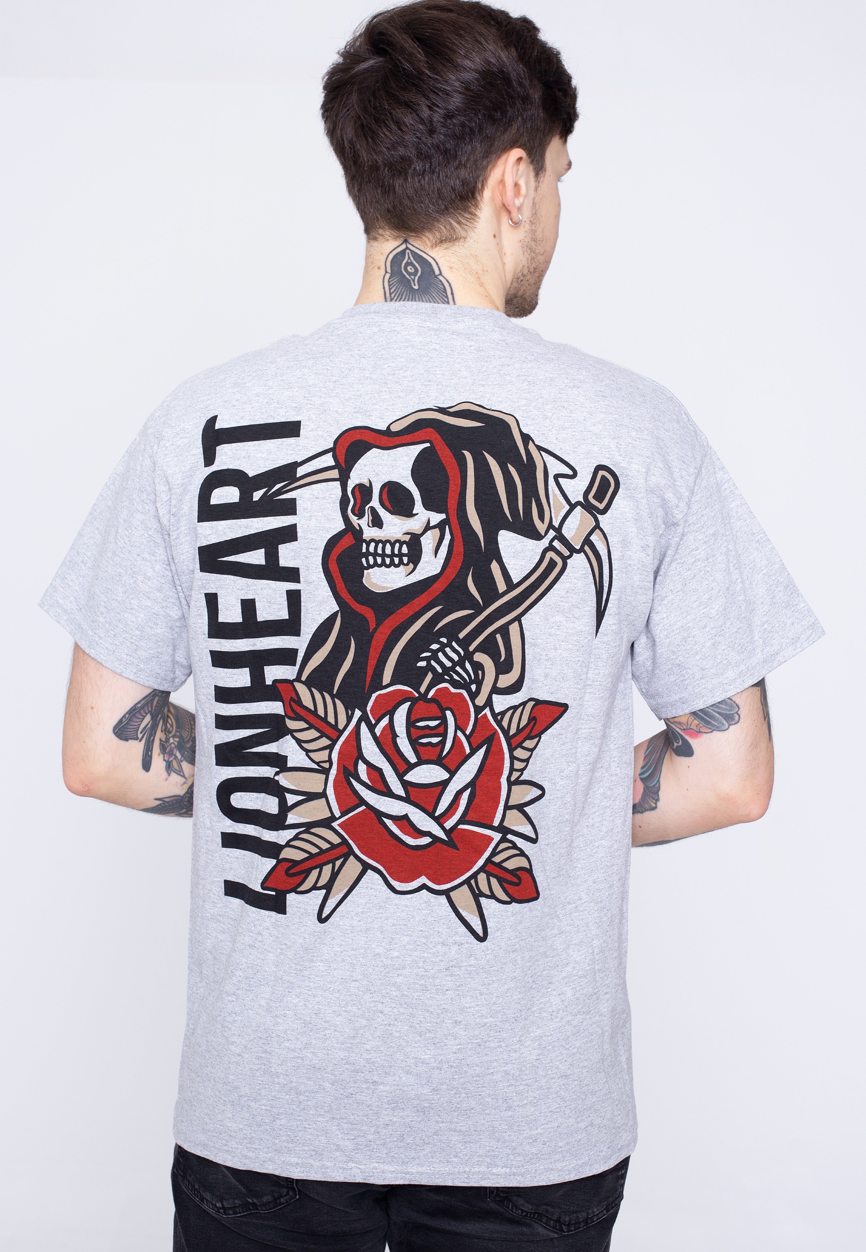 Lionheart - Reaper Rose Sportsgrey - T-Shirt Free Shipping 2025 Unisex